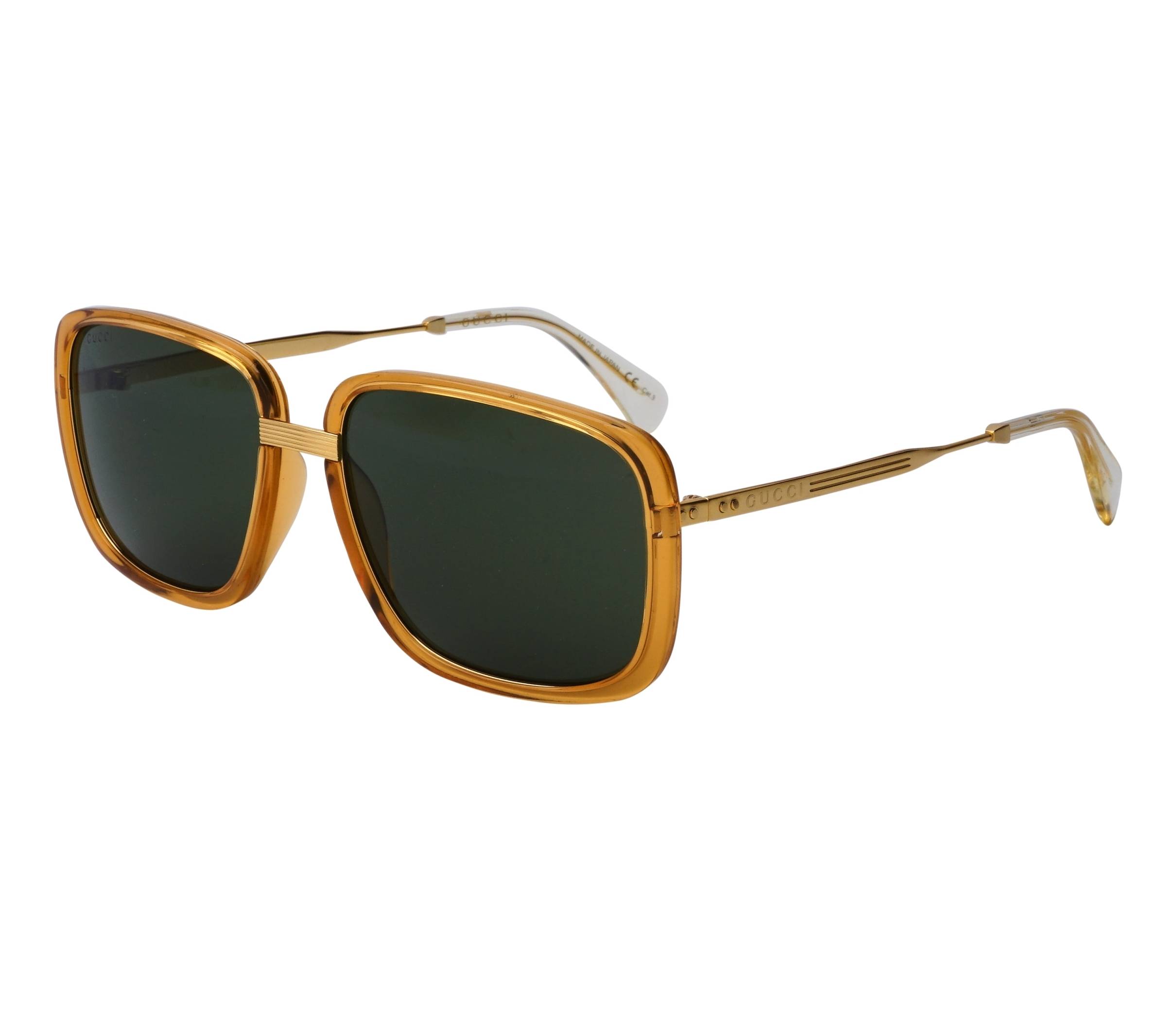 Gafas de sol Gucci GG-0787-S 001 61 18 Marrón Oro - 