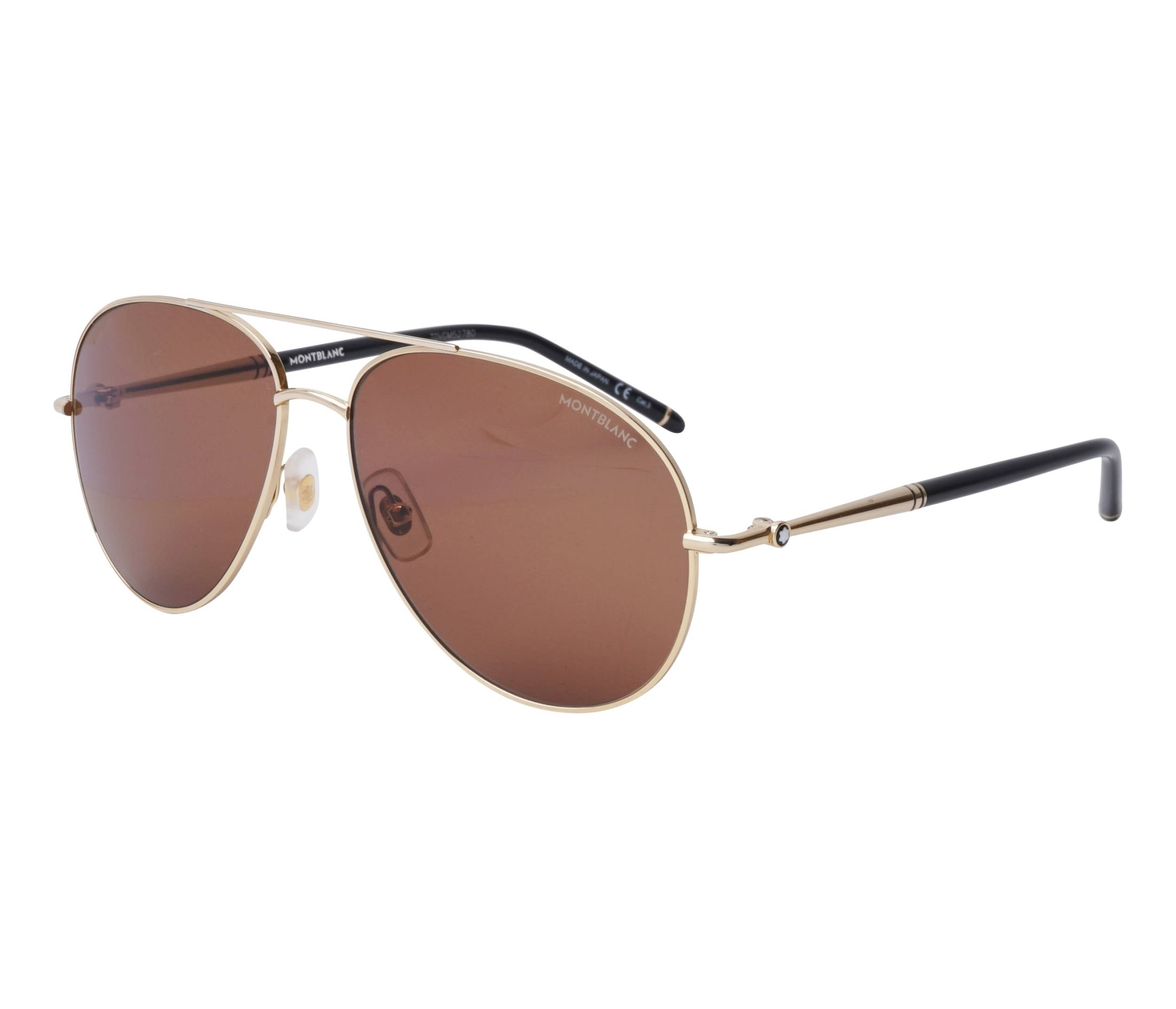 Gafas de sol Mont Blanc MB-0068-S 001 61 15 OroNegro - 
