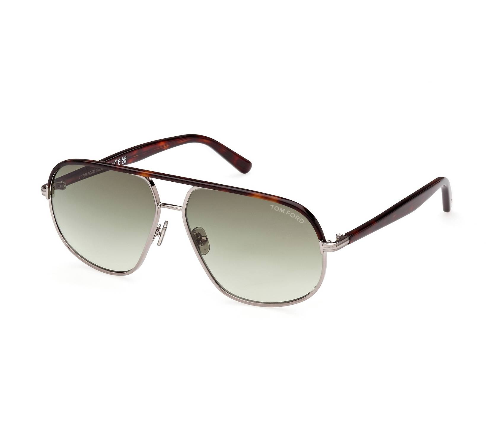 Gafas de sol Tom Ford FT-1019 14P 59 13 PlataHavana - 