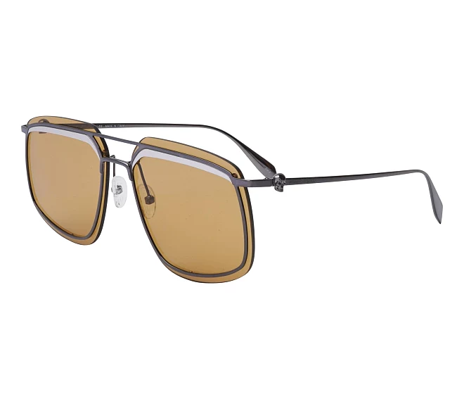 Gafas de sol Alexander McQueen AM-0221-SK 004 64 15 RutheniumPlata