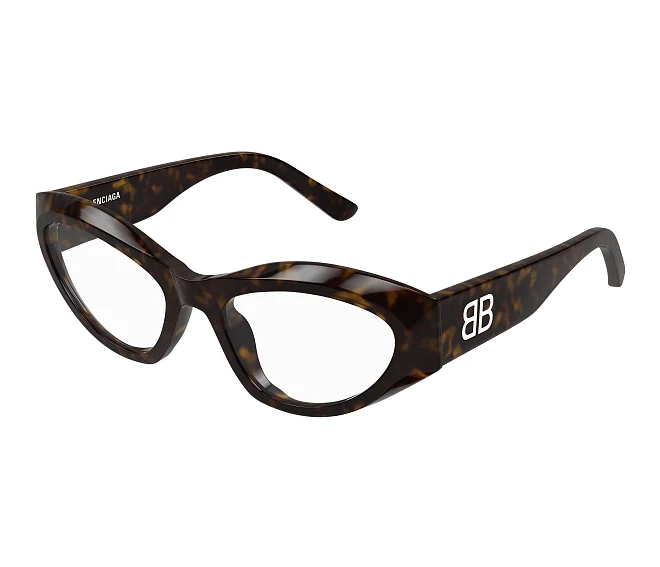 Gafas de vista Balenciaga BB0400O 002 55 19 Havana