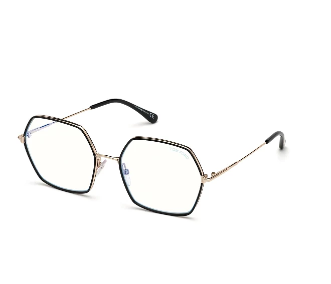 Gafas de vista Tom Ford FT-5615-B-V 001 55 18 NegraOro