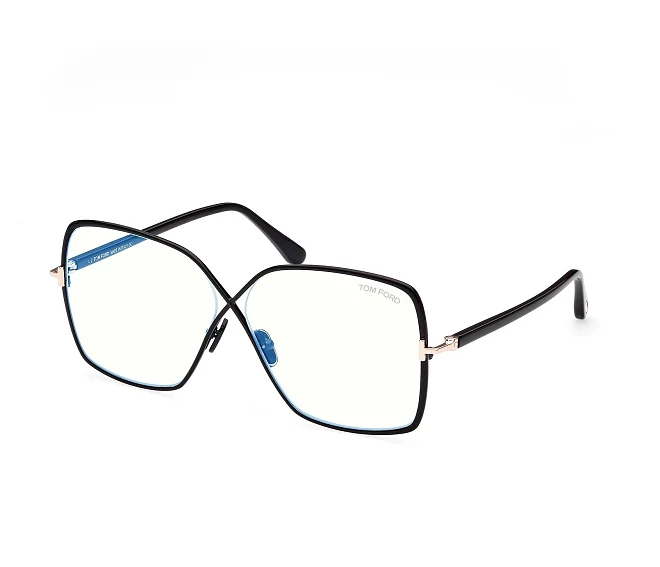 Gafas de vista Tom Ford FT-5841-B 001 59 10 NegraRosa Oro