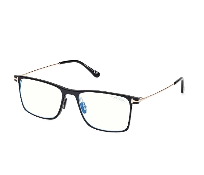 Gafas de vista Tom Ford FT-5865-B/V 002 55 18 NegraOro