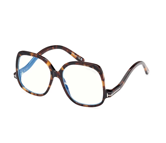 Gafas de vista Tom Ford FT5968-BV 052 54 15 Marrón Oro