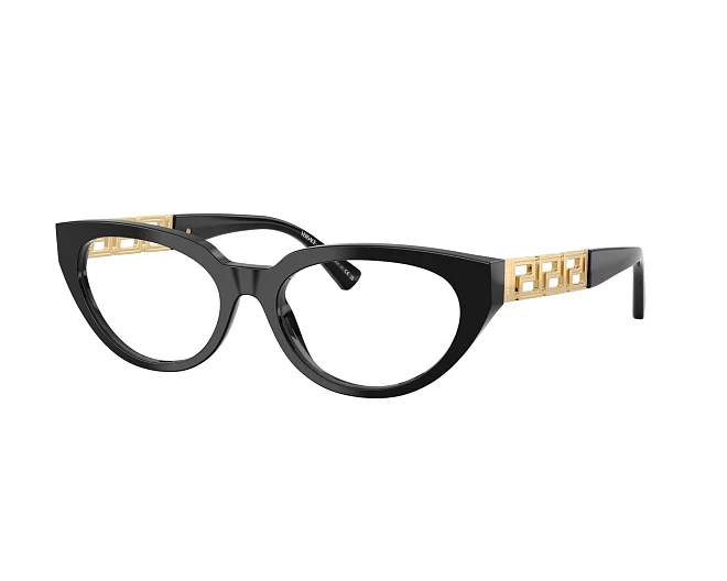 Gafas de vista Versace VE3383 GB1 52 17 Negra