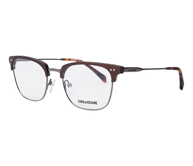 Gafas de vista Zadig et Voltaire VZV185 568Y 52 19 GunMarrón