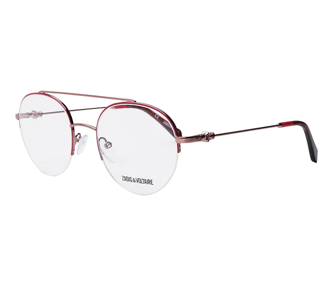 Gafas de vista Zadig et Voltaire VZV205 0SHL 51 20 RojoMarrón