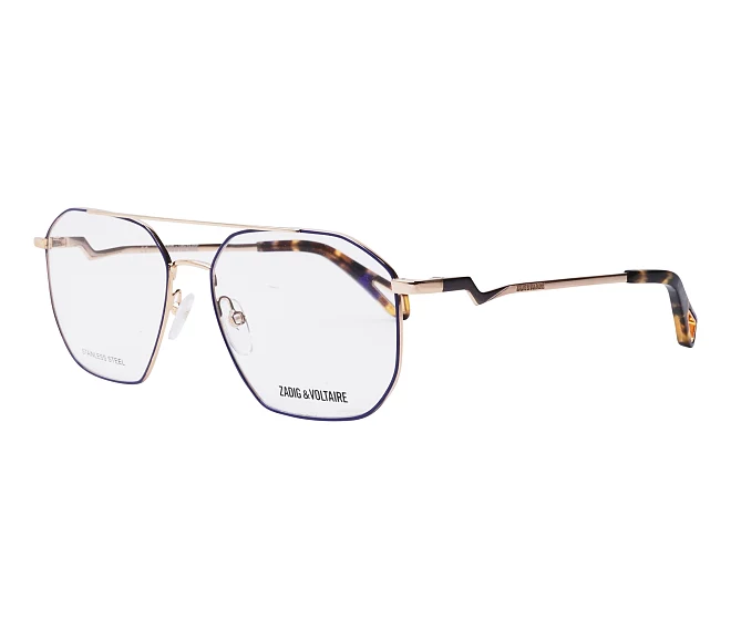 Gafas de vista Zadig et Voltaire VZV255 354Y 55 16 AzulOro