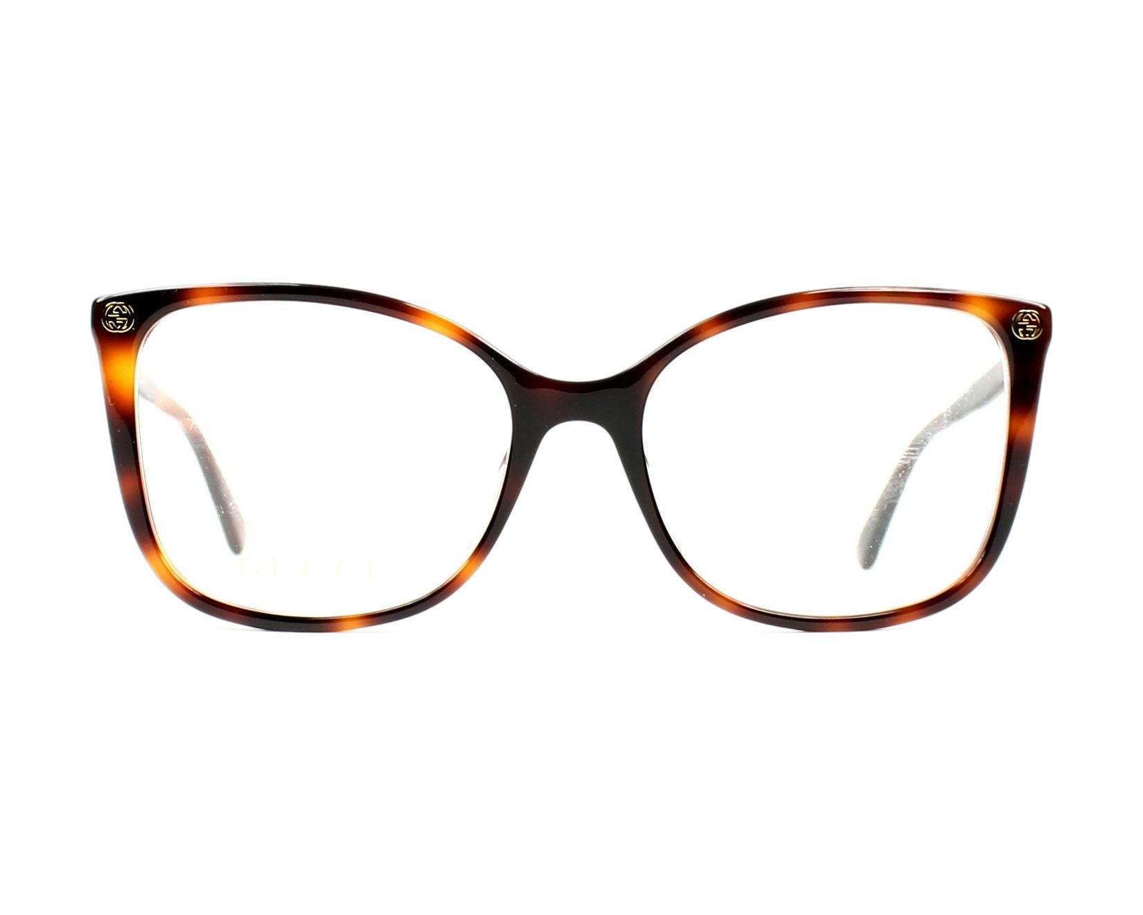 Gucci GG-0026-O 002 53-17 Havana  vista de frente