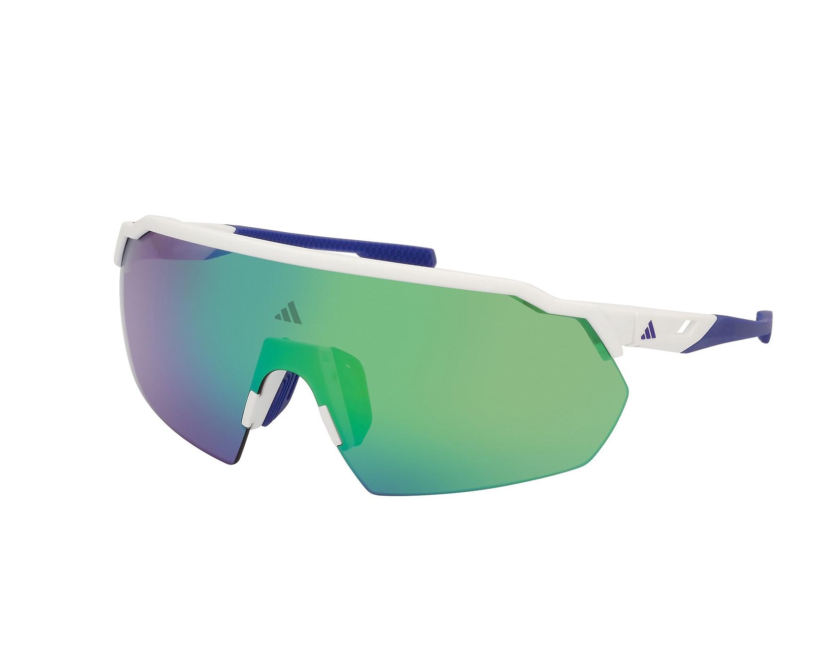 Adidas SP0093/S 21Q - Blanco Azul Vista de 360 grados 1