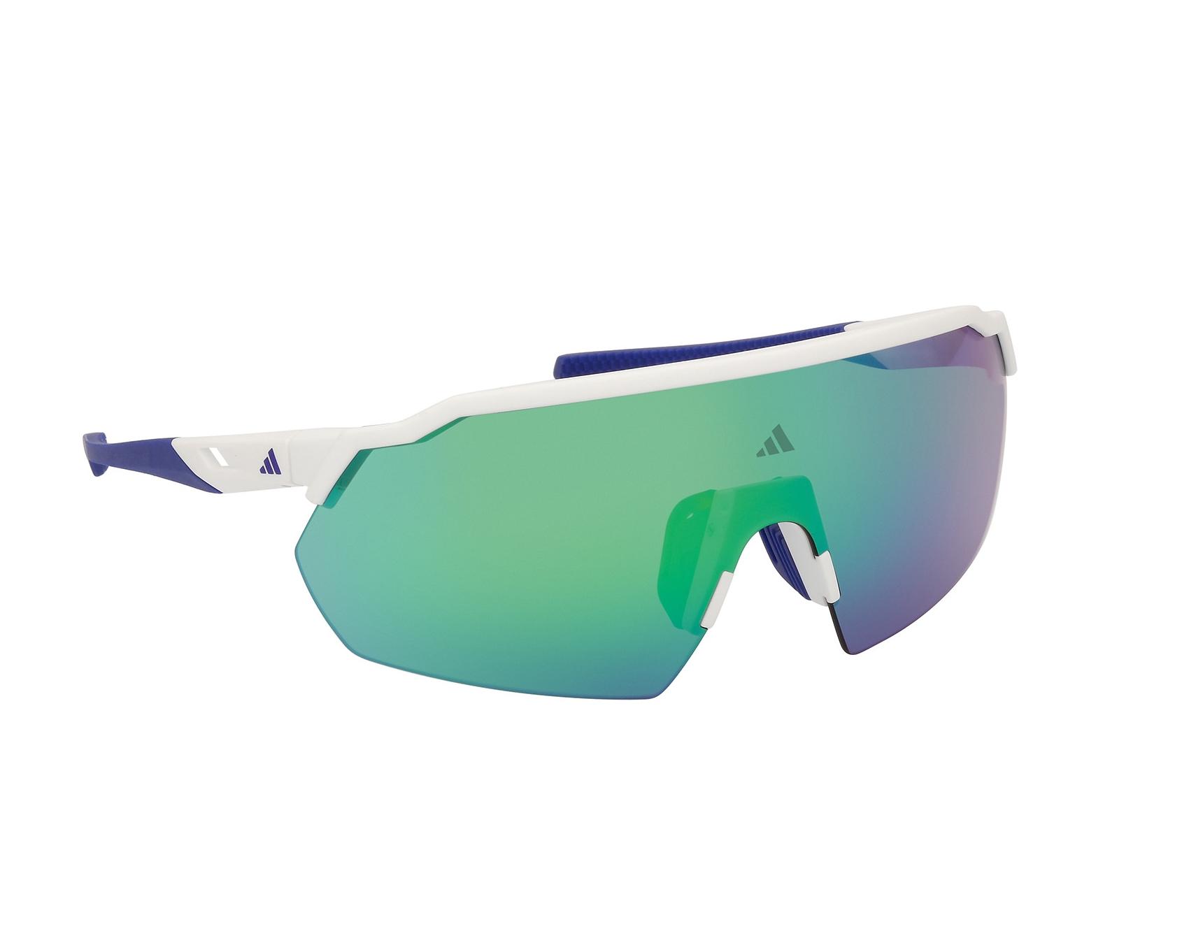 Adidas SP0093/S 21Q - Blanco Azul Vista de 360 grados 7