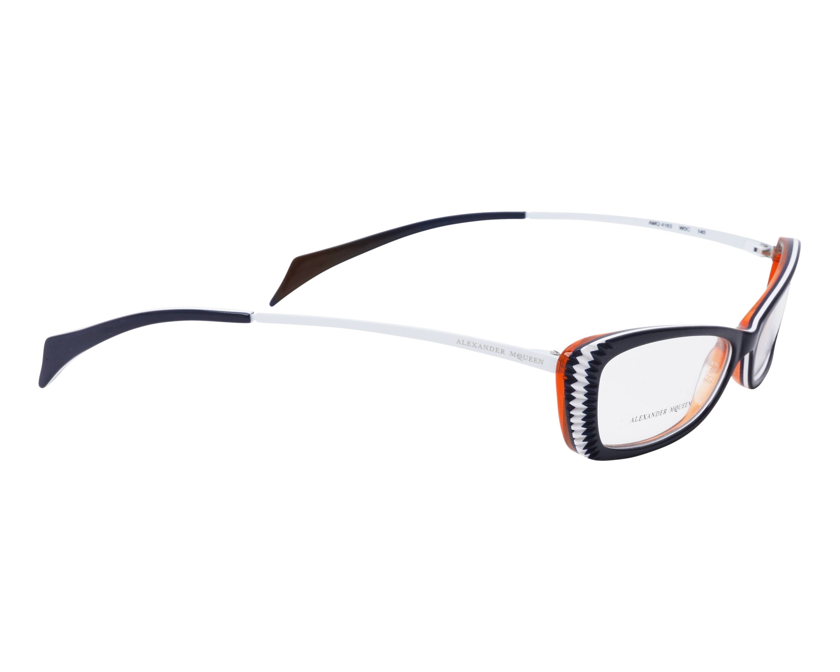 Alexander McQueen AMQ-4163 WOC 52-14 Azul Blanco vista lateral