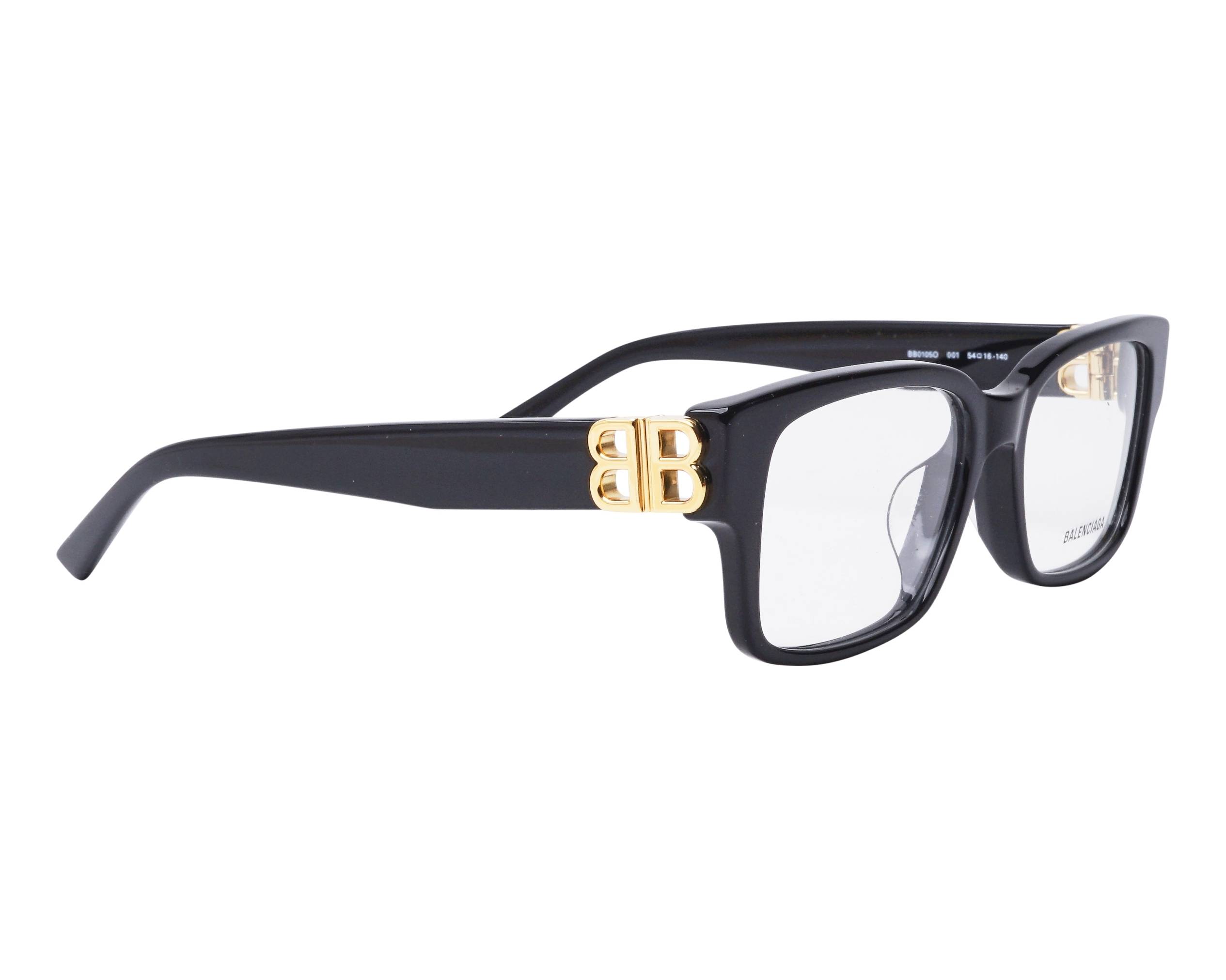Balenciaga BB0105O 001 54-16 Noir  vista lateral