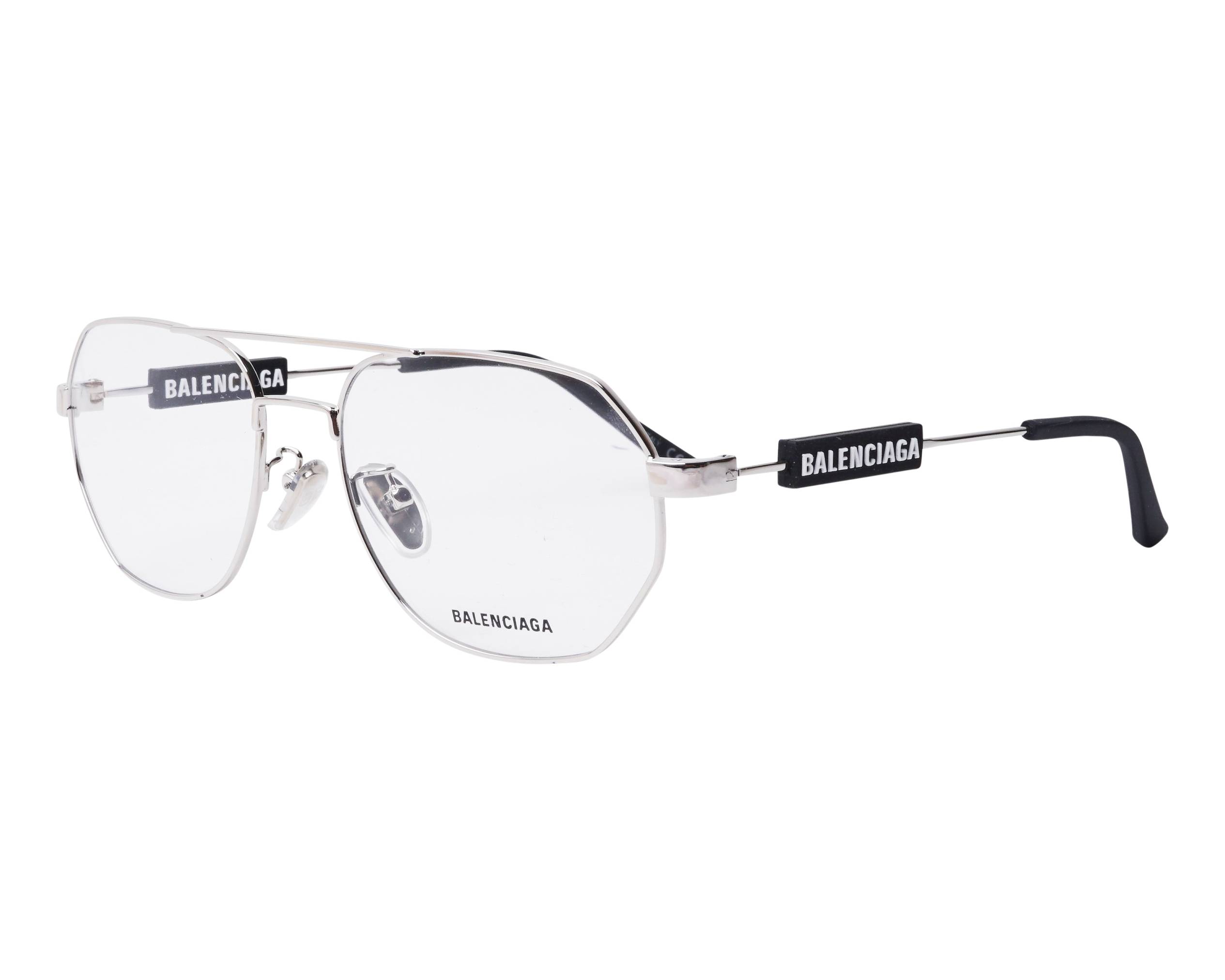 Balenciaga BB0117O 002 57-18 Plata  vista de perfil