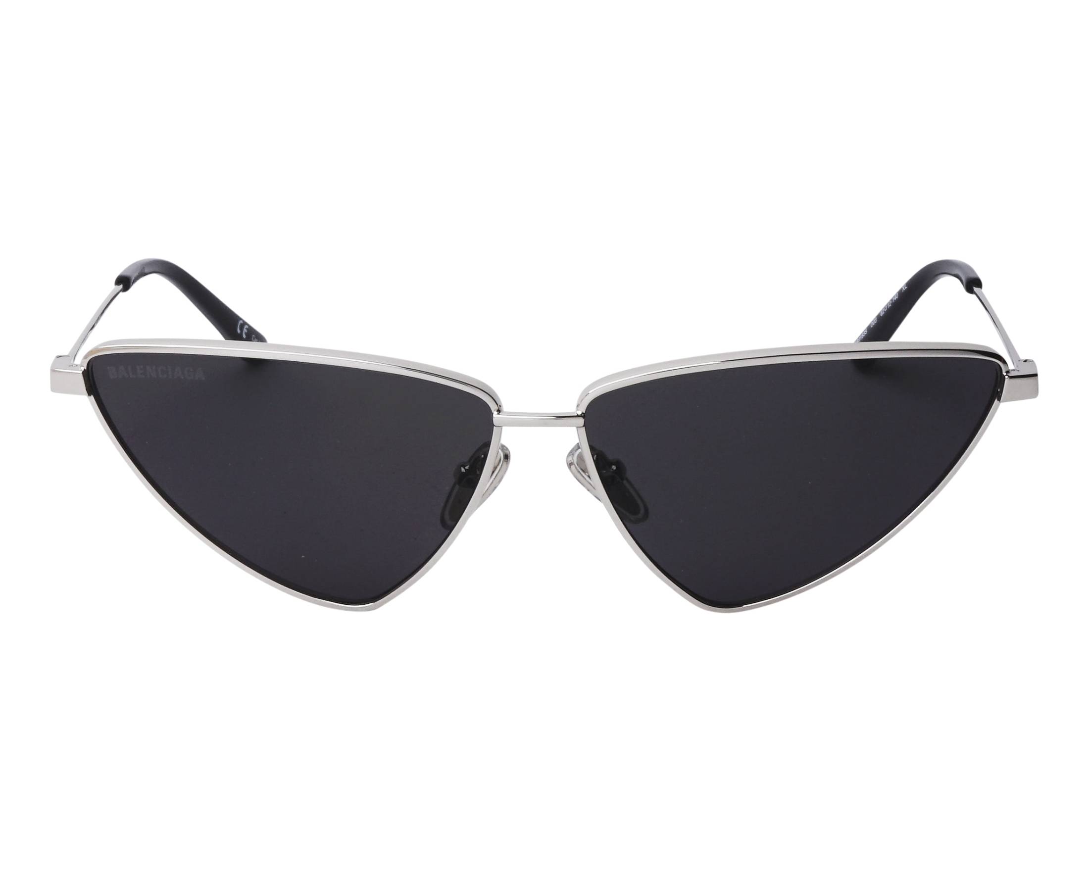 Balenciaga BB0193S 003 62-12 Plata  vista de frente