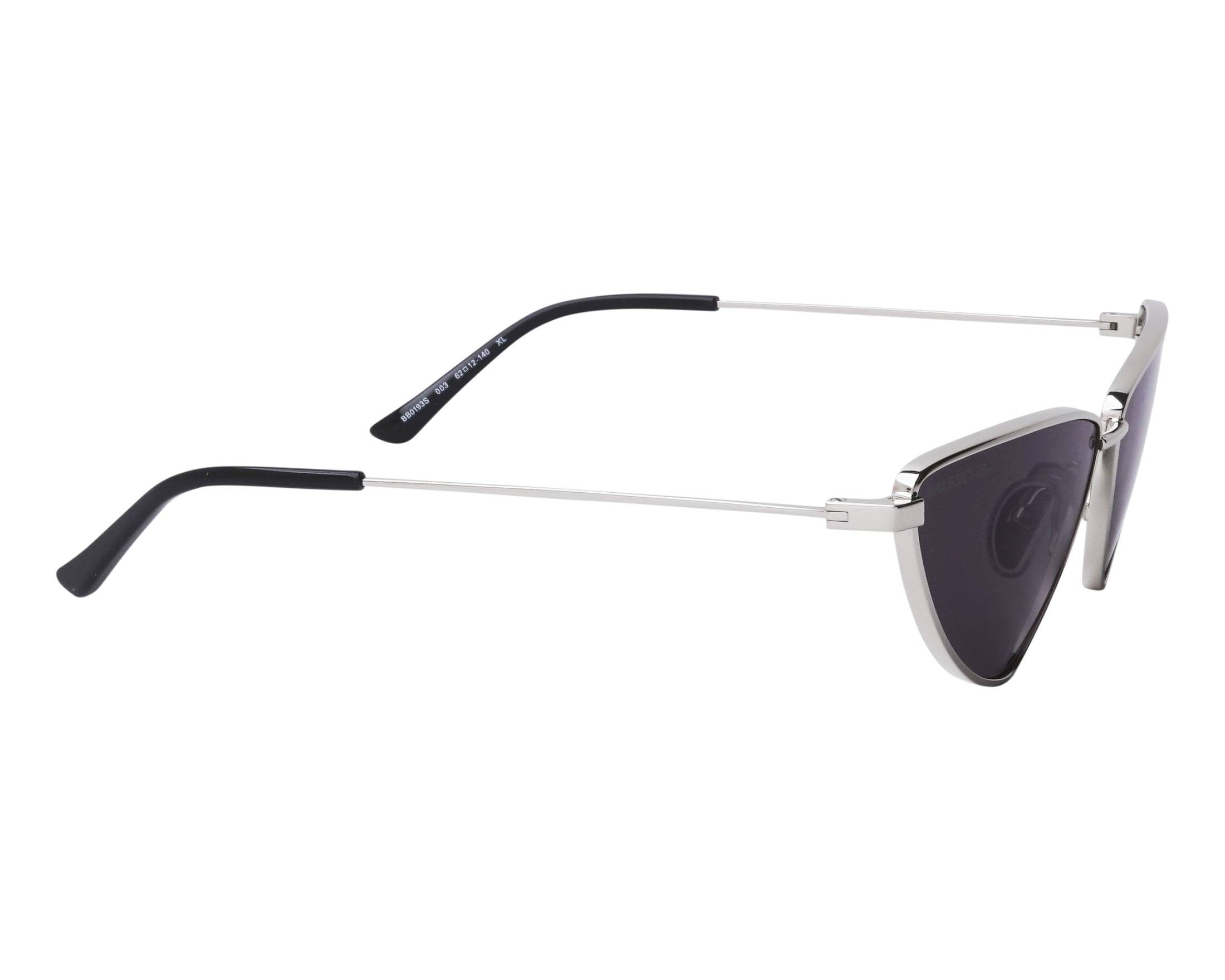 Balenciaga BB0193S 003 62-12 Plata  vista lateral