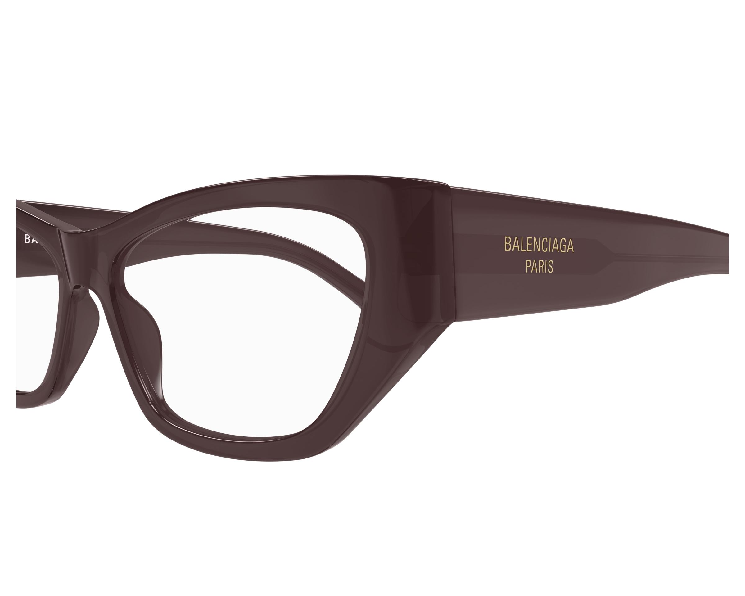 Balenciaga BB0372O 004 55-15 lila  vista de frente