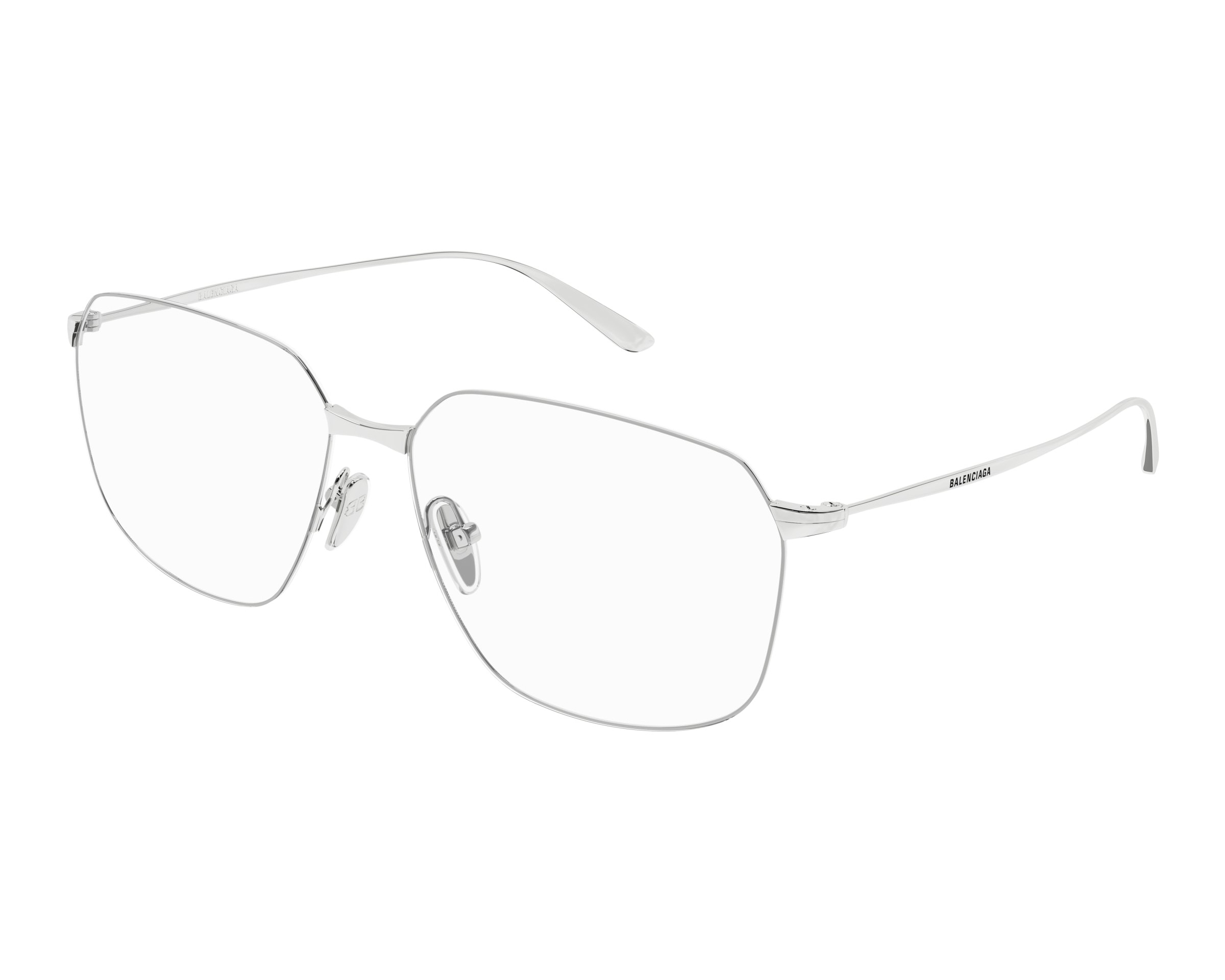 Balenciaga BB0414O 002 61-15 Plata  vista de perfil