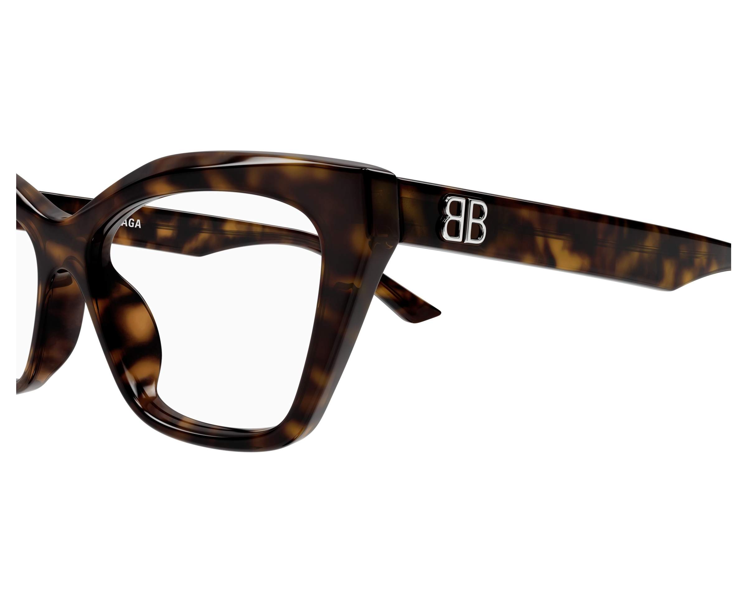 Balenciaga BB0342O 006 55-16 Havana  vista lateral
