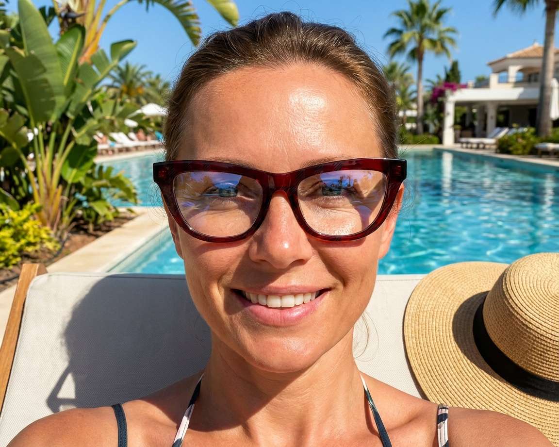 Burberry BE2406U 4115 52-18 Red  Vista de 360 grados 9