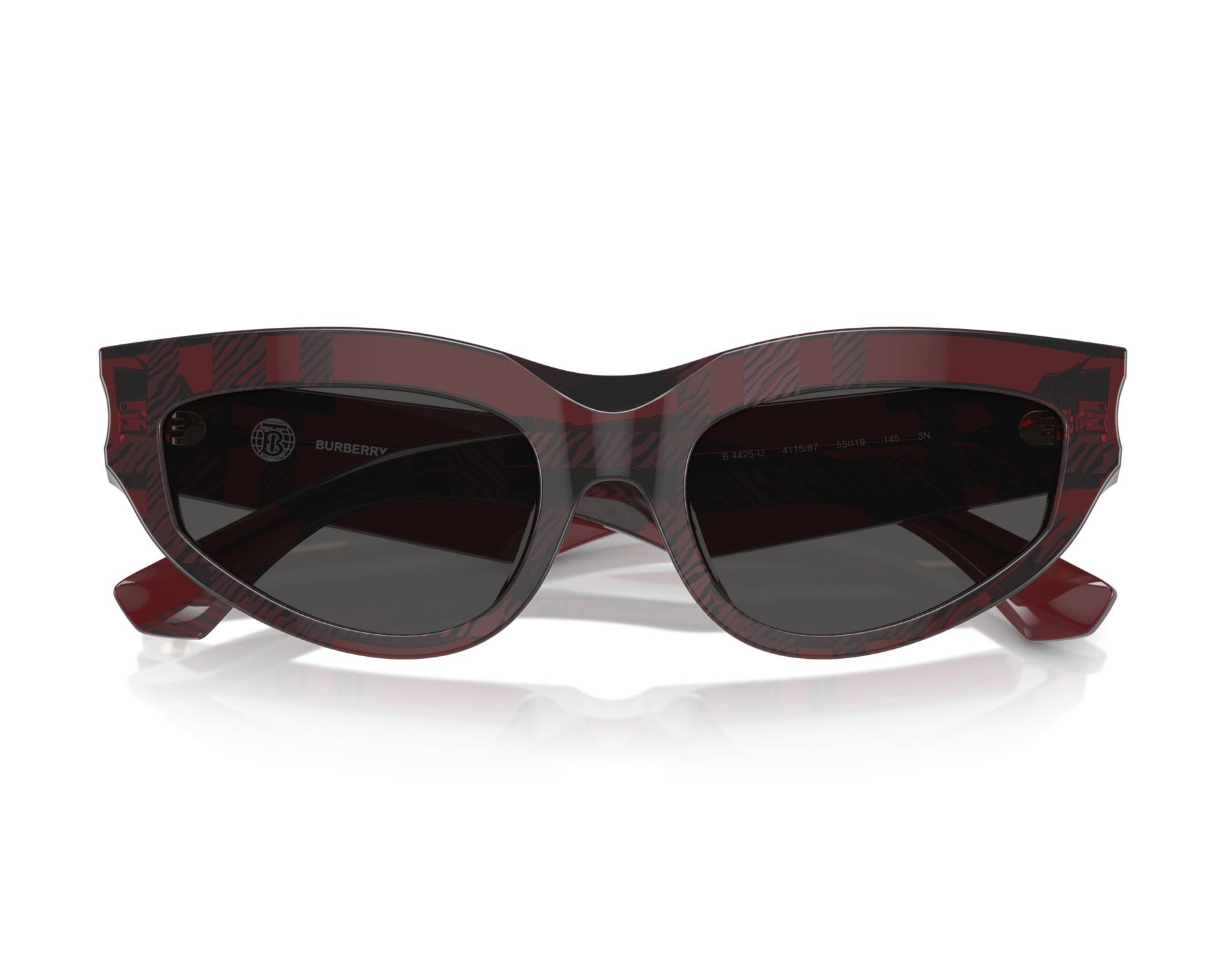 Burberry BE4425U 411587 55-19 rot  vista de frente