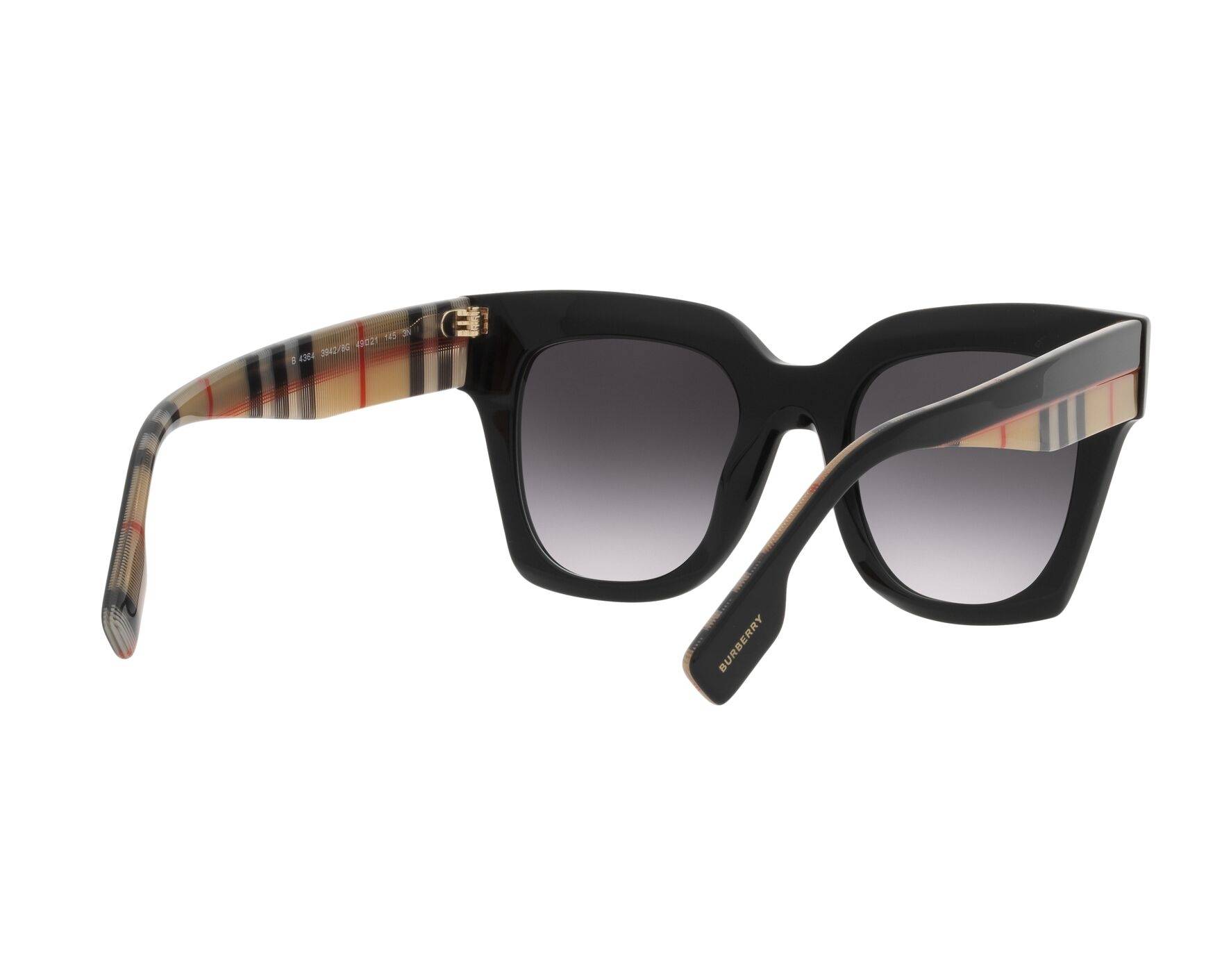 Burberry BE4364 39428G 49-21 Black  Vista de 360 grados 8