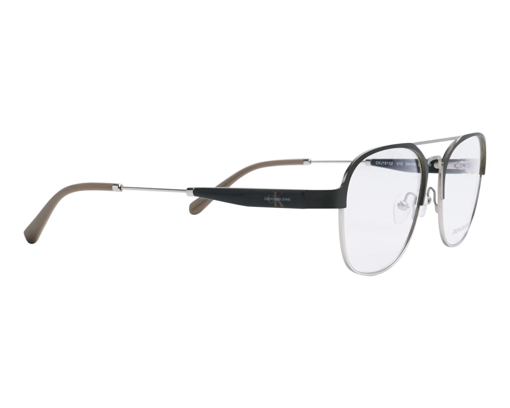 Calvin Klein CKJ-18102 310 54-18 Vert cactus Or vista lateral