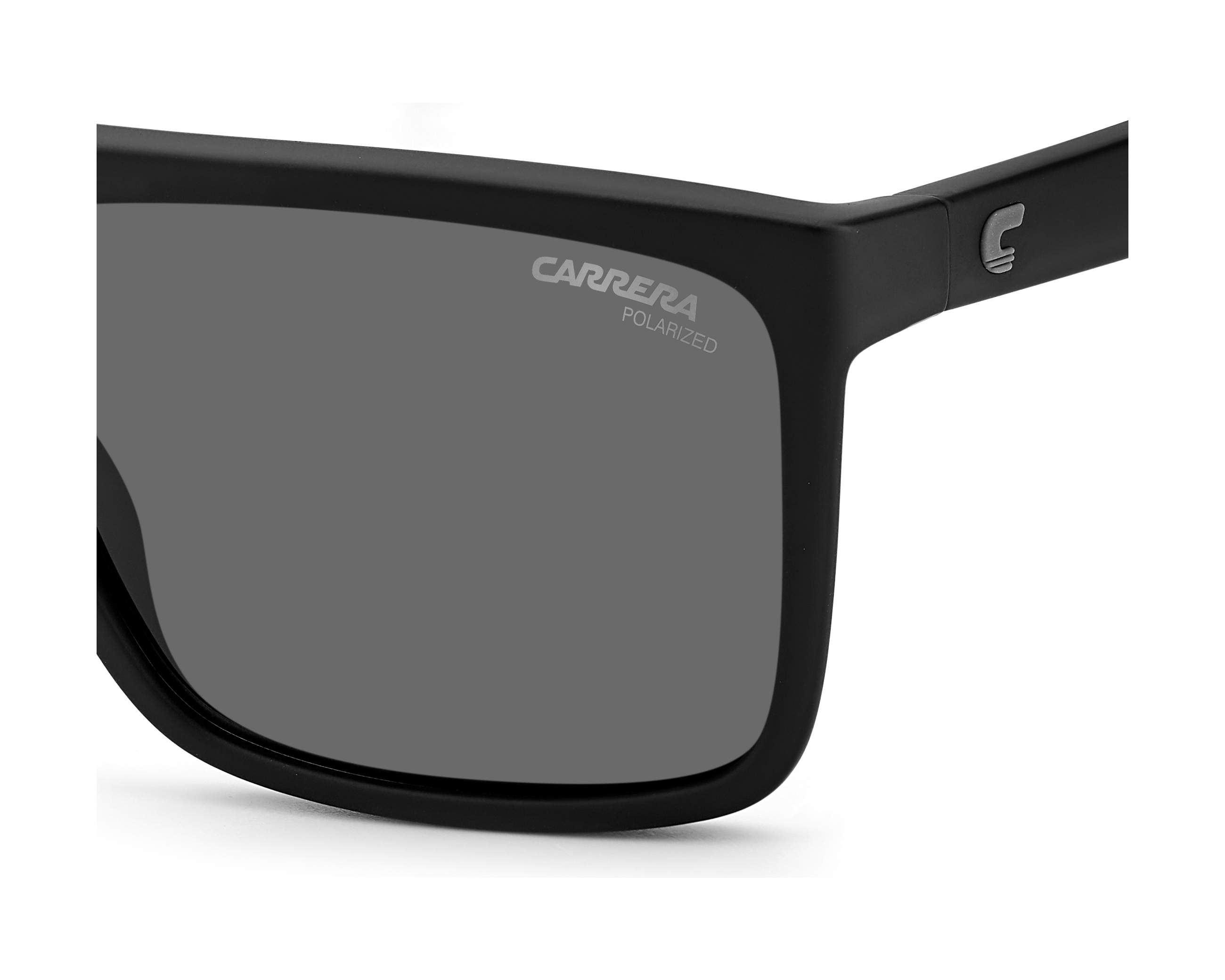 Óculos De Sol Carrera 8055/S Preto Polarizado | Proteção UV100 E Design Retangular Masculino | Garantia 12 Meses