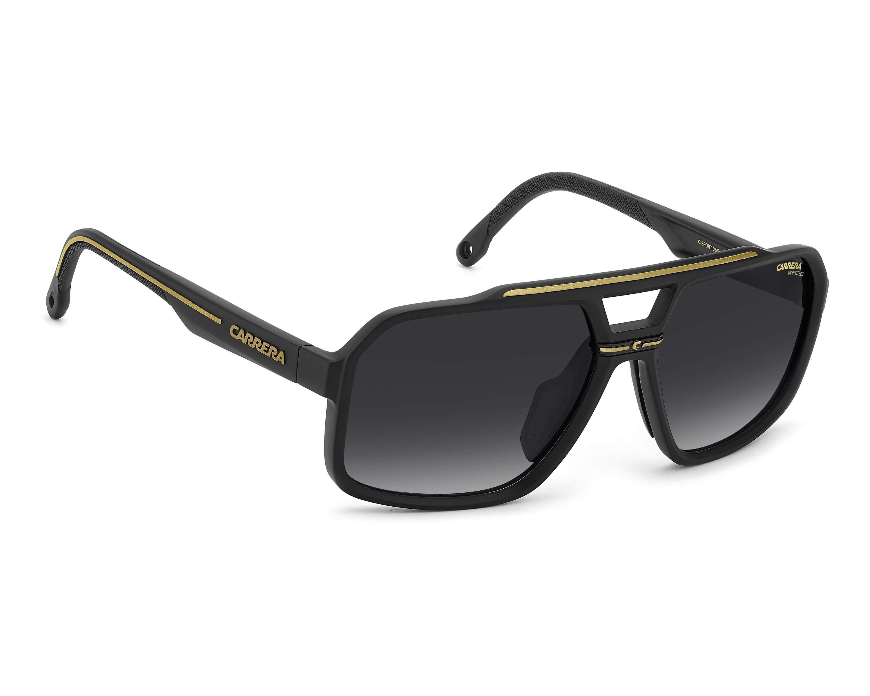 Carrera C-SPORT-03-S I46/9O 61-16 Black Gold Vista de 360 grados 3