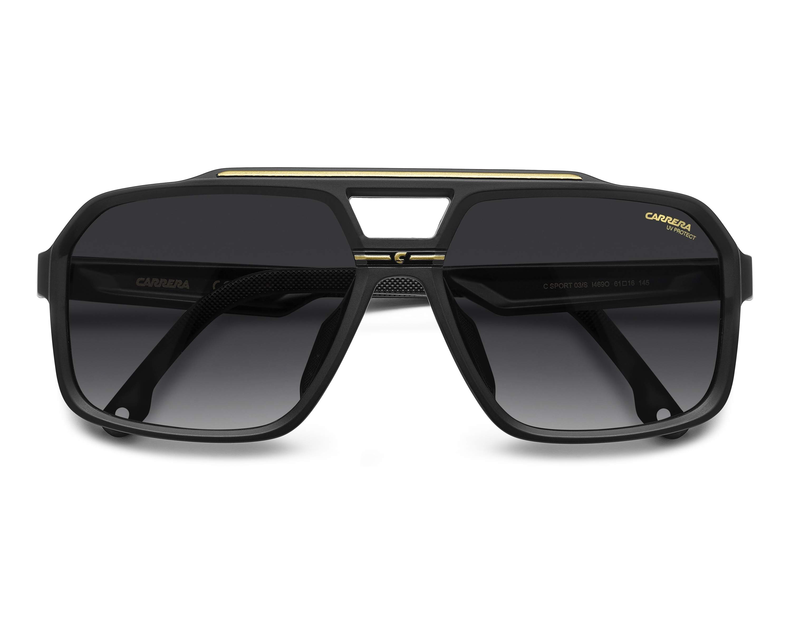 Carrera C-SPORT-03-S I46/9O 61-16 Black Gold Vista de 360 grados 5