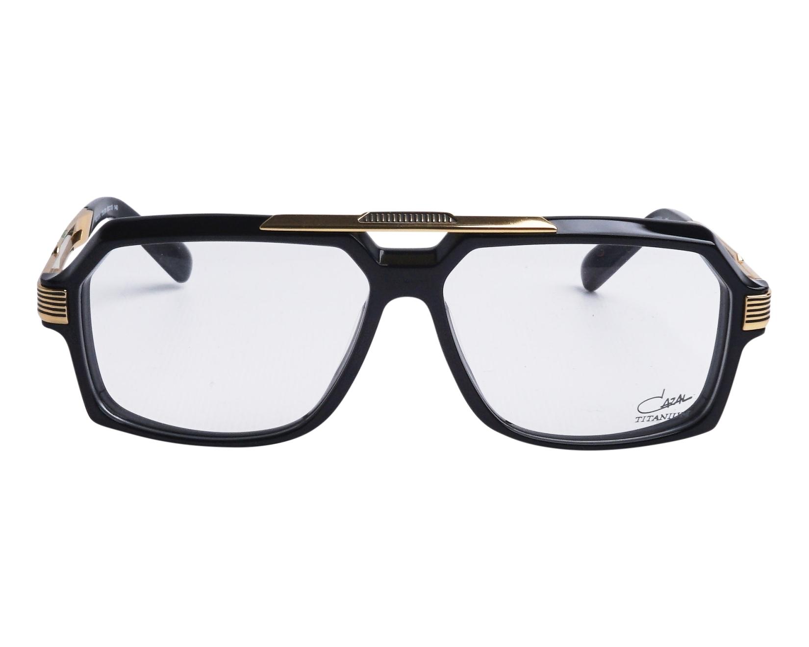 Cazal 6034 001 60-13 Negra Oro vista de frente