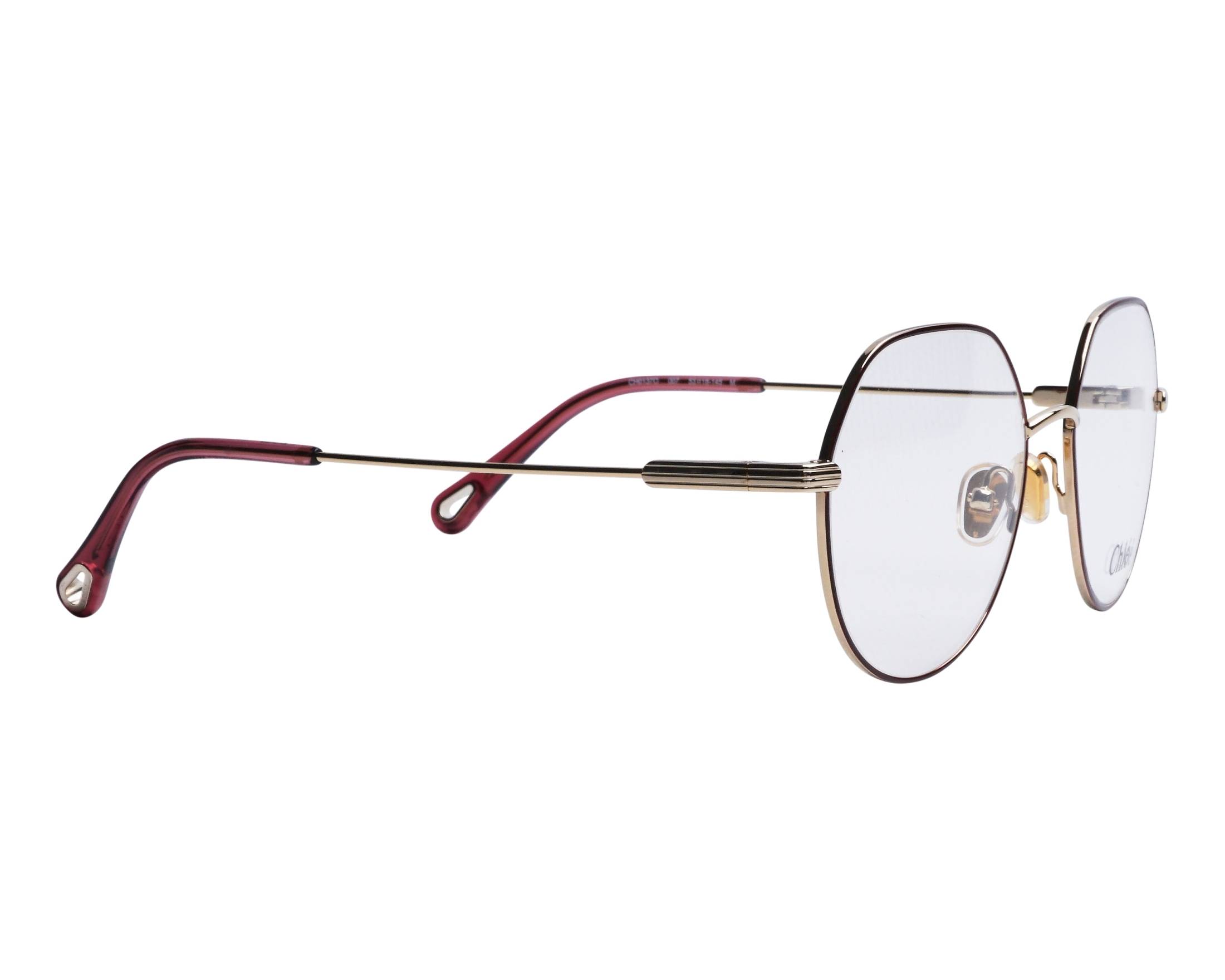 メガネ Chloe Chloe - CH0137O - 005 gold gold transparent Chloe CH0137O Eyeglasses | FramesDirect.com