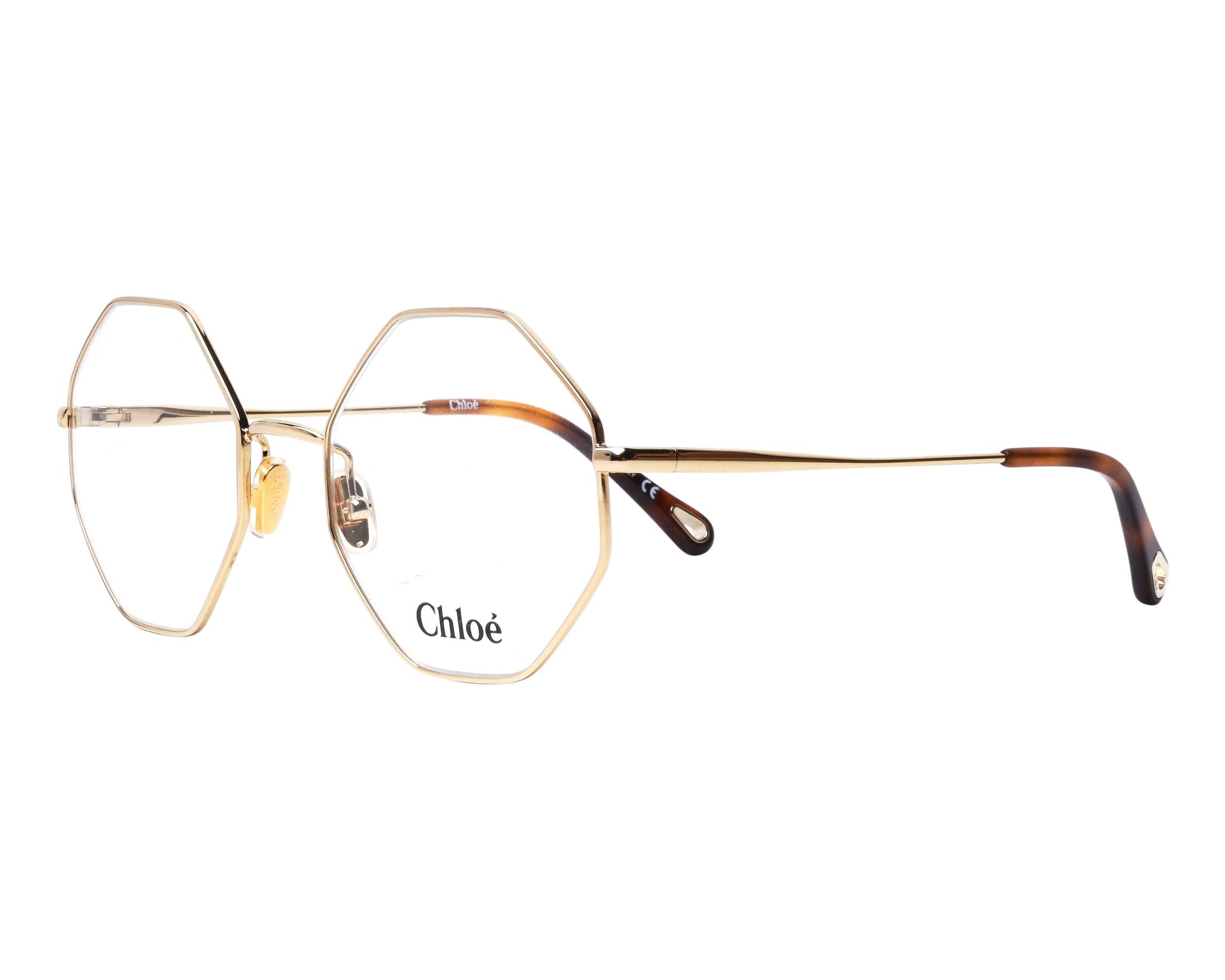 Chloe CH0022O 004 - Gold Havana vista de perfil
