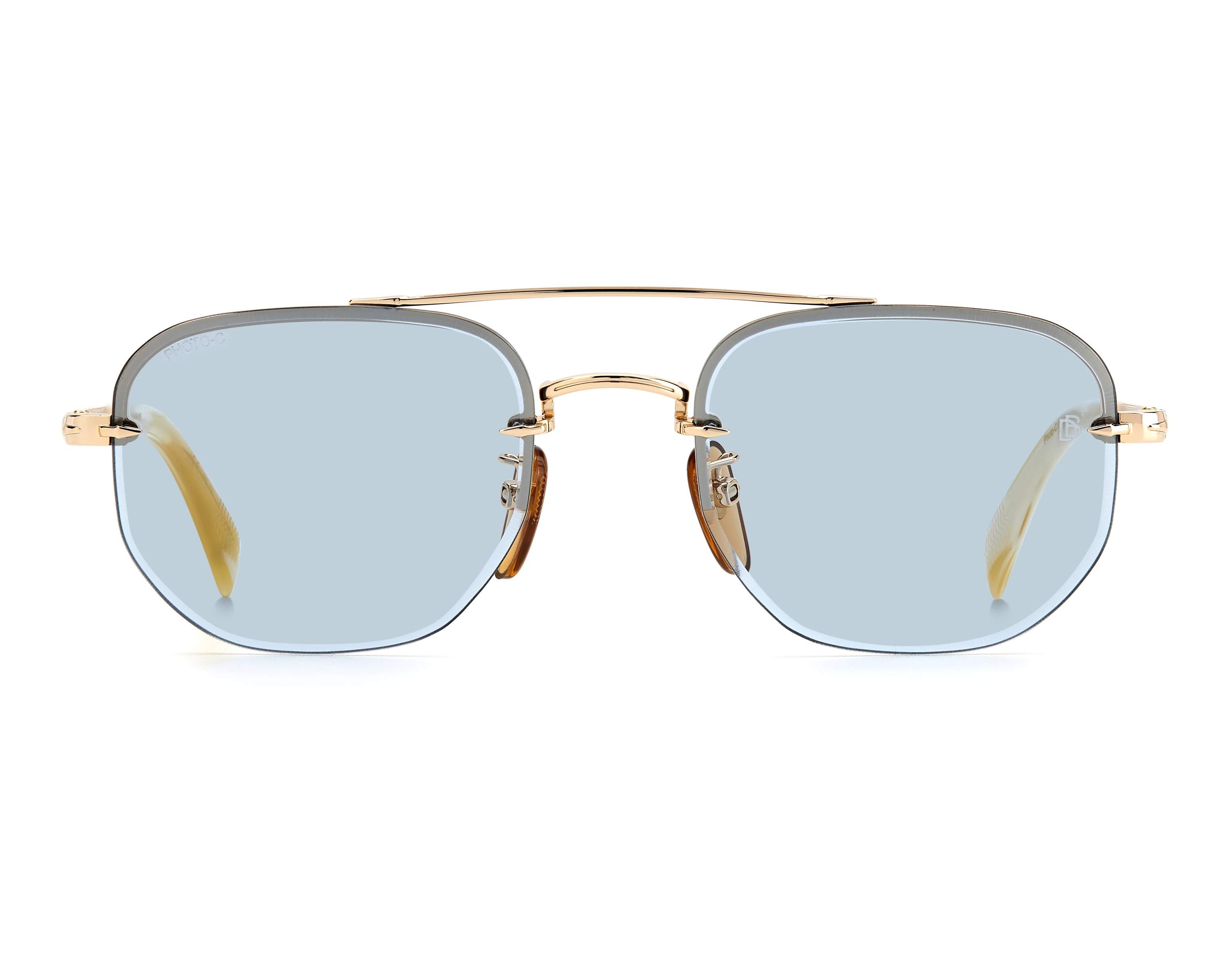 David Beckham DB-1078-S IDA/QZ 53-20 Gold  Vista de 360 grados 3