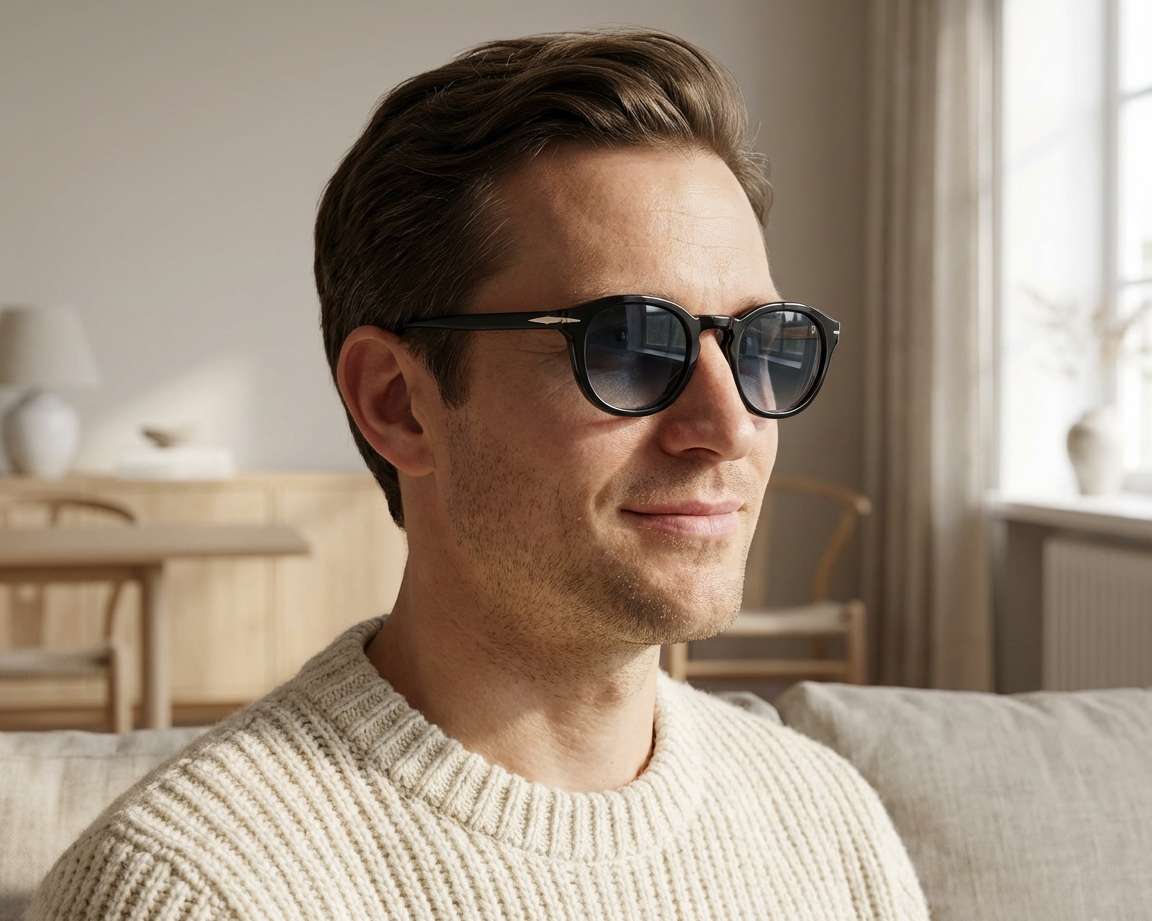 David Beckham DB-1080-CS 2M2/Z7 49-24 Black Gold Vista de 360 grados 7