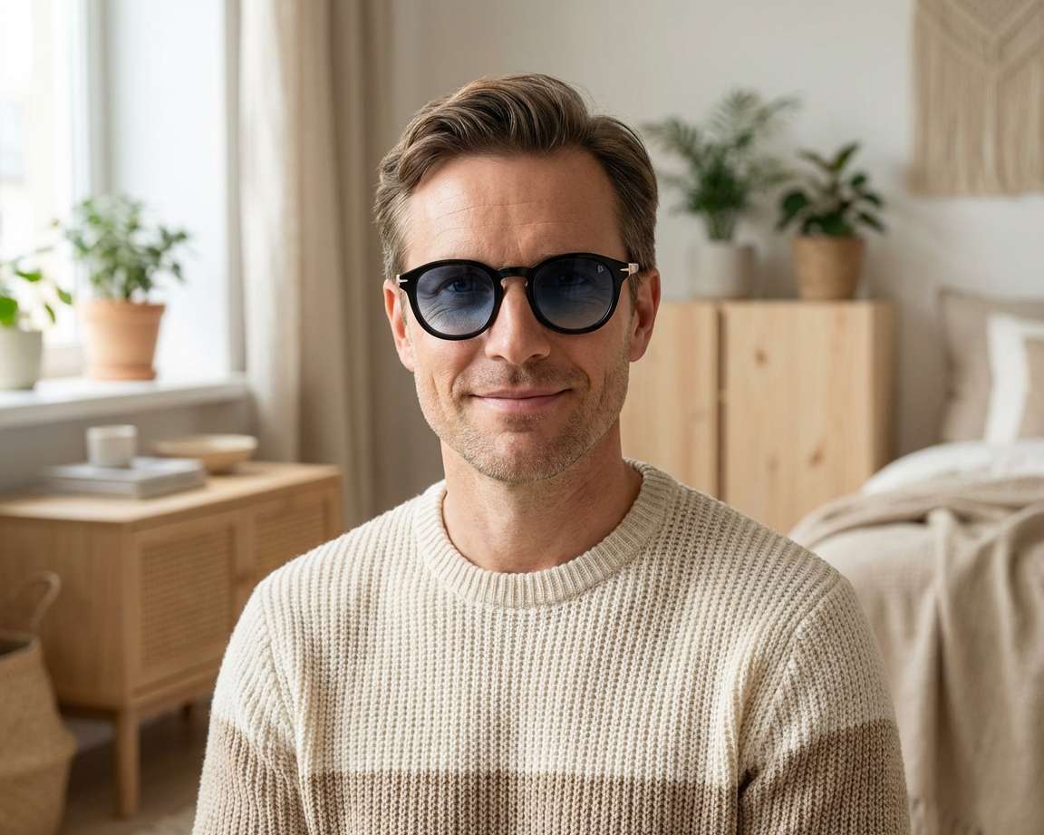 David Beckham DB-1080-CS 2M2/Z7 49-24 Black Gold Vista de 360 grados 8