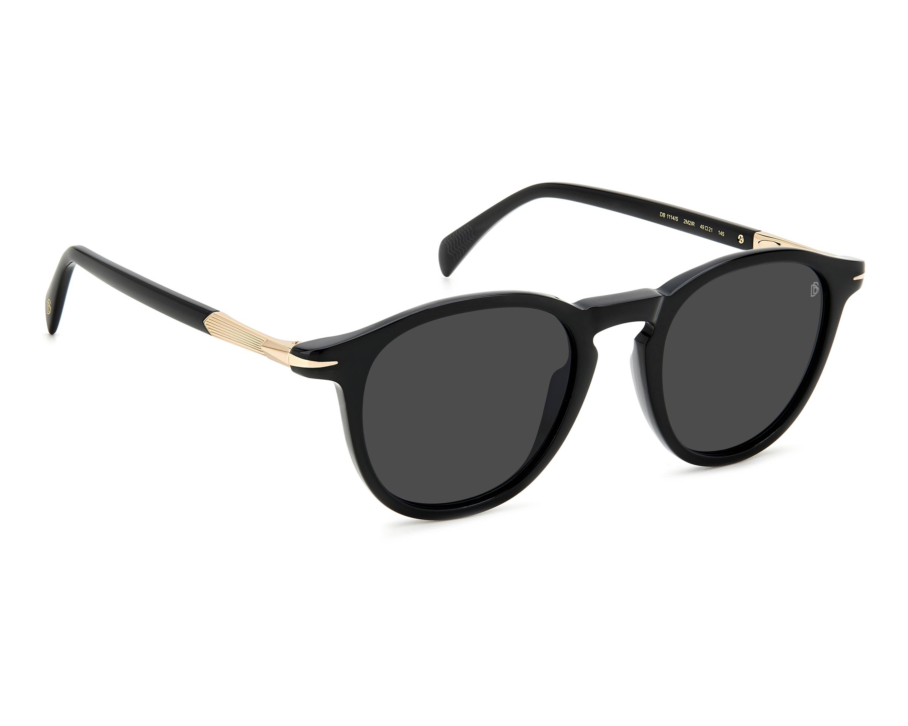 David Beckham DB-1114-S 2M2/IR 49-21 schwarz gold vista de frente