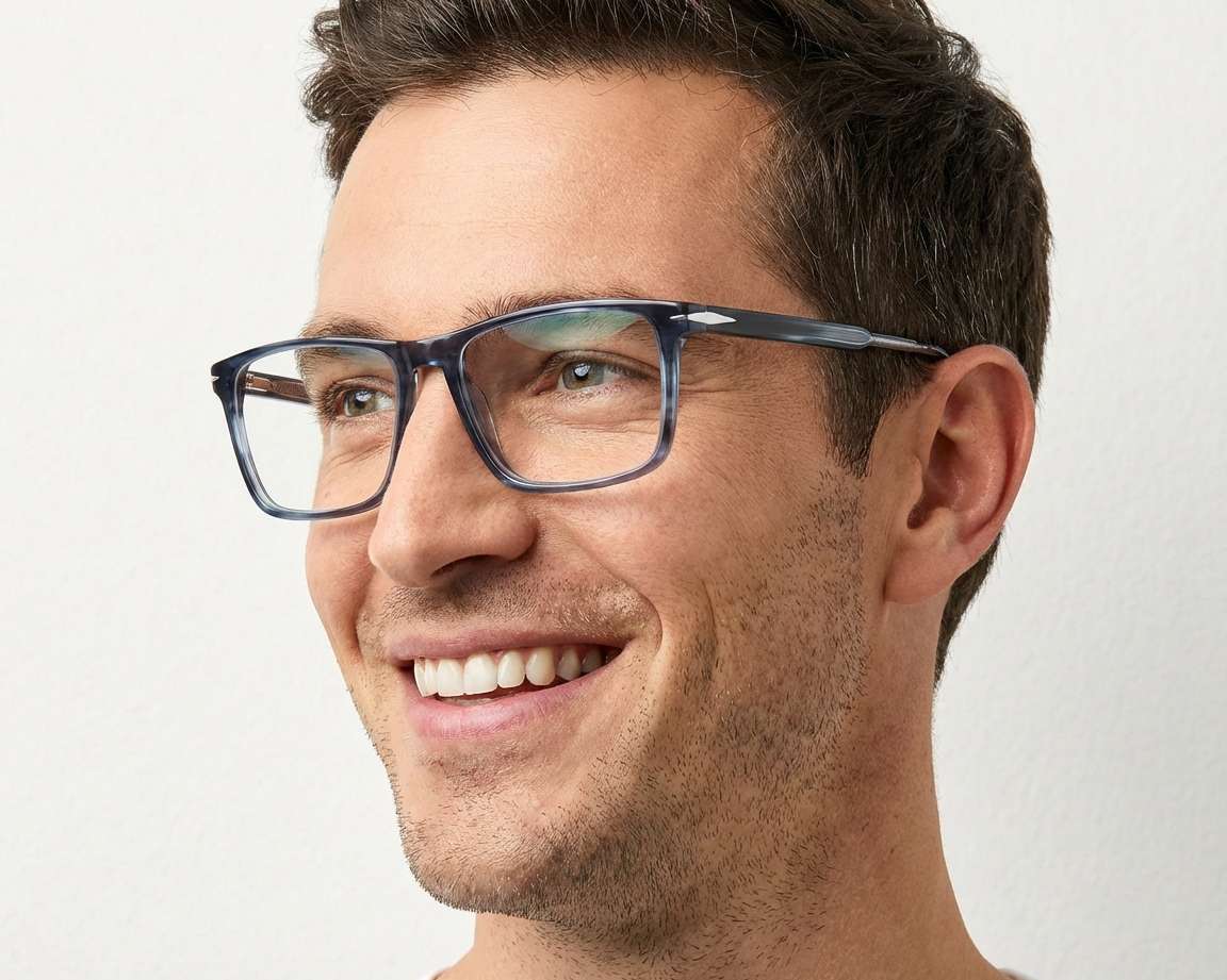 David Beckham DB-1124 AVS 55-17 Blue  Vista de 360 grados 5