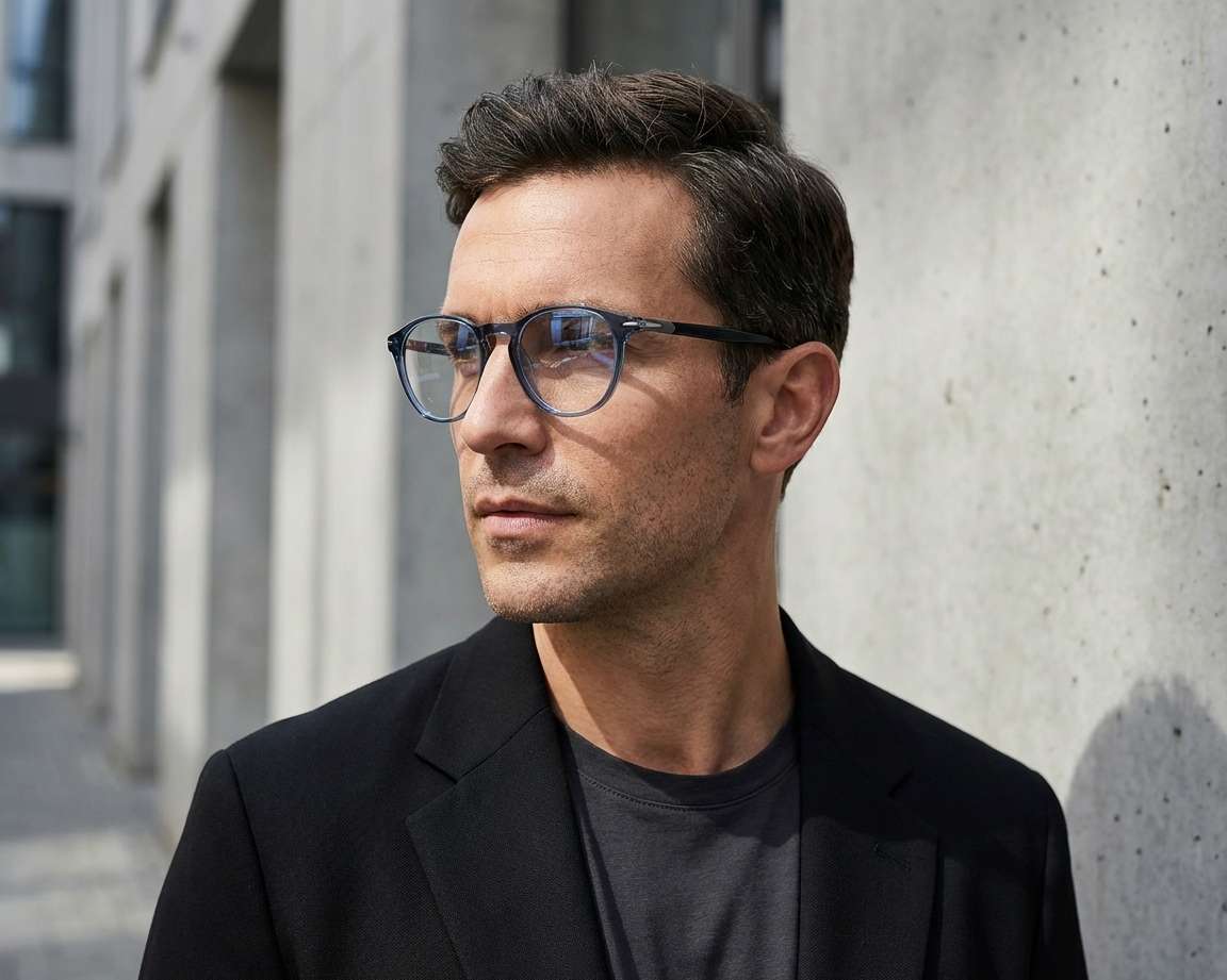 David Beckham DB-1126 Y00 48-19 Azul  Vista de 360 grados 5