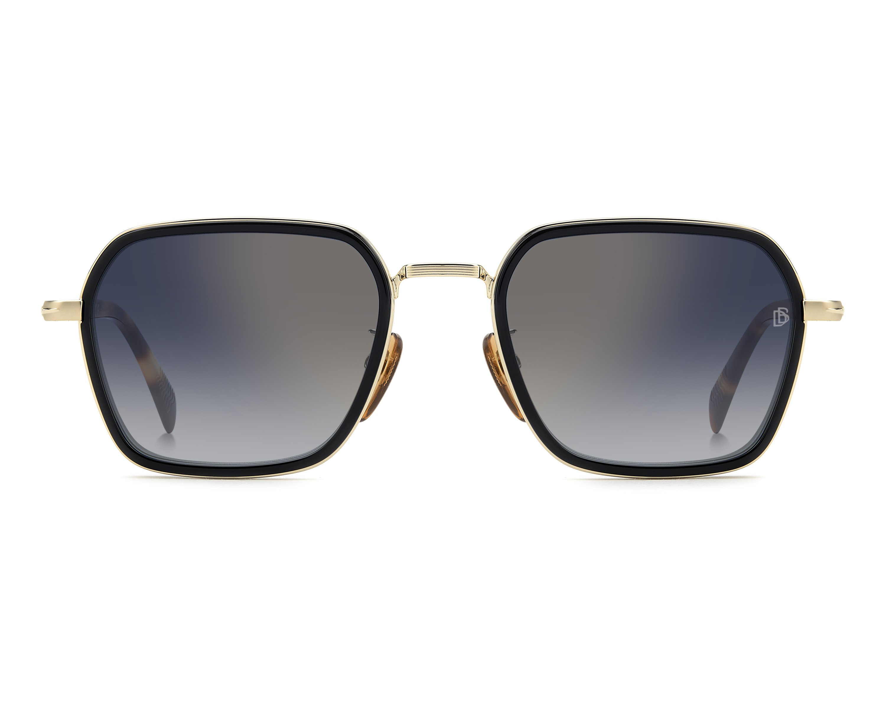 David Beckham DB-1194-G-S RHL/1V 53-21 Oro Negro Vista de 360 grados 3