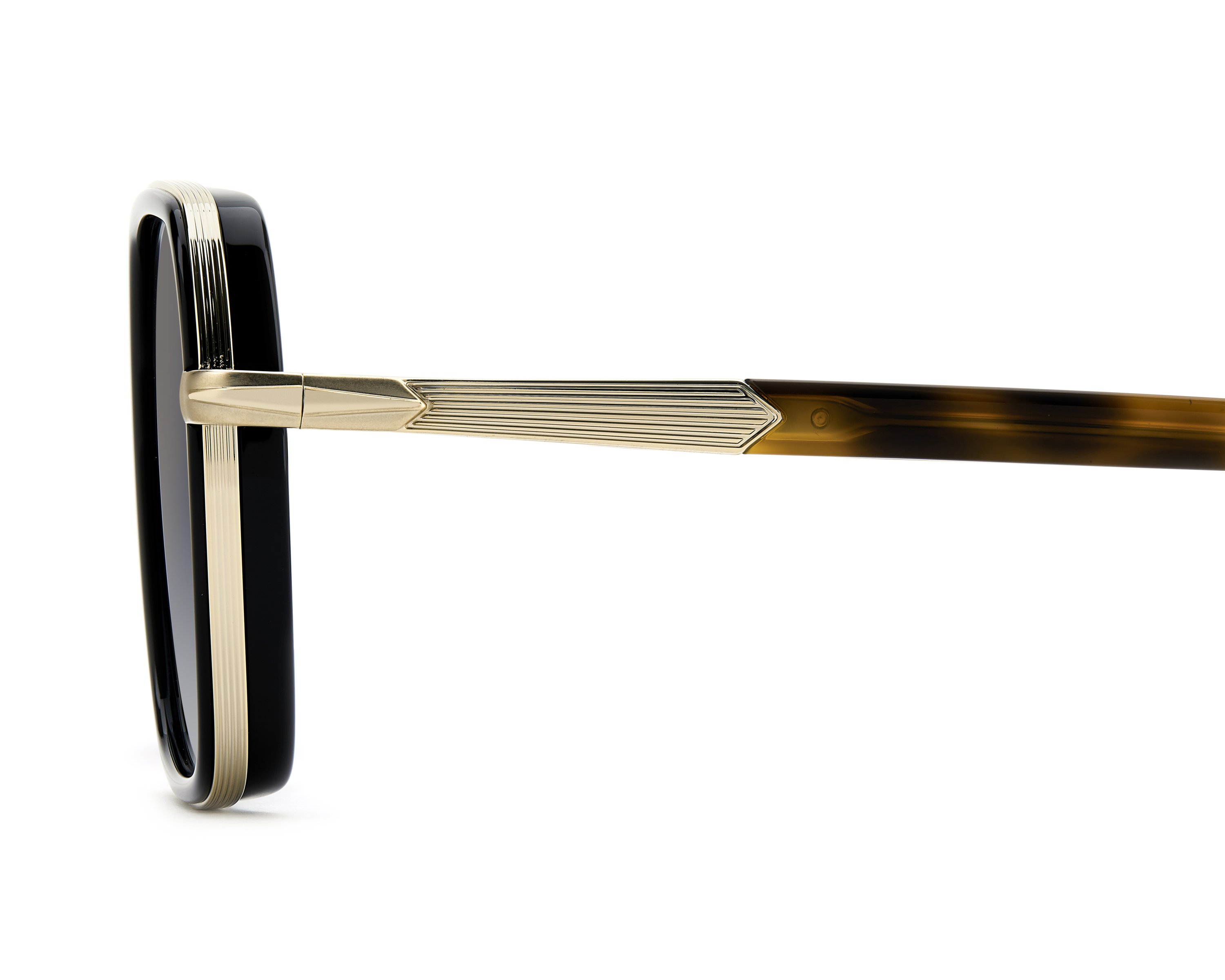 David Beckham DB-1194-G-S RHL/1V 53-21 Oro Negro Vista de 360 grados 4