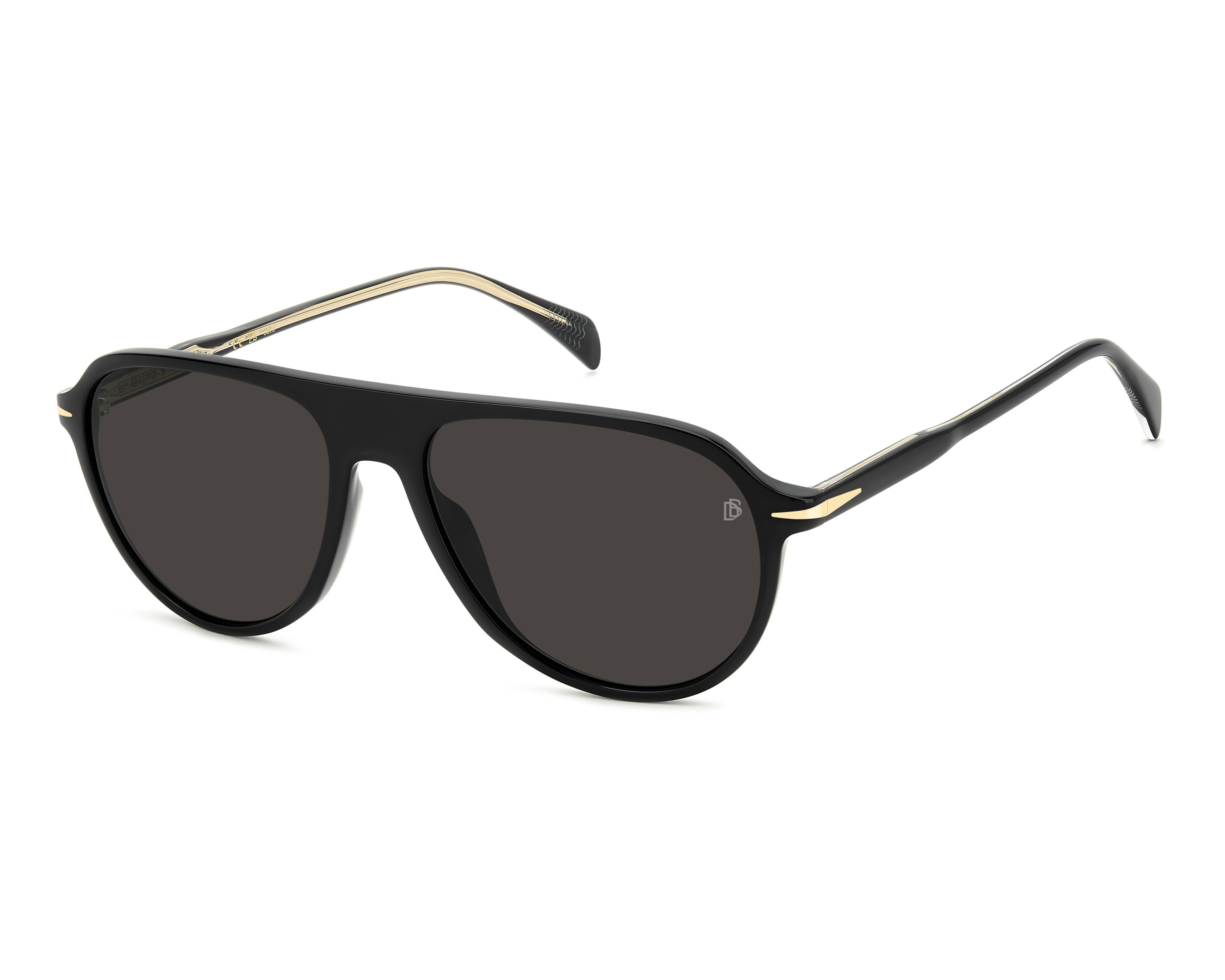 David Beckham DB-1200-S 807/IR 55-16 Negra  vista de perfil