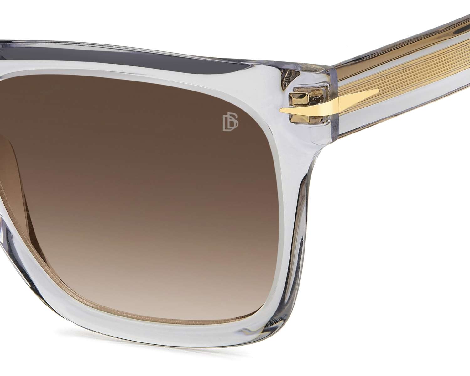 David Beckham DB-7000-S-FLAT 63M/HA 54-22 Gris  Vista de 360 grados 4