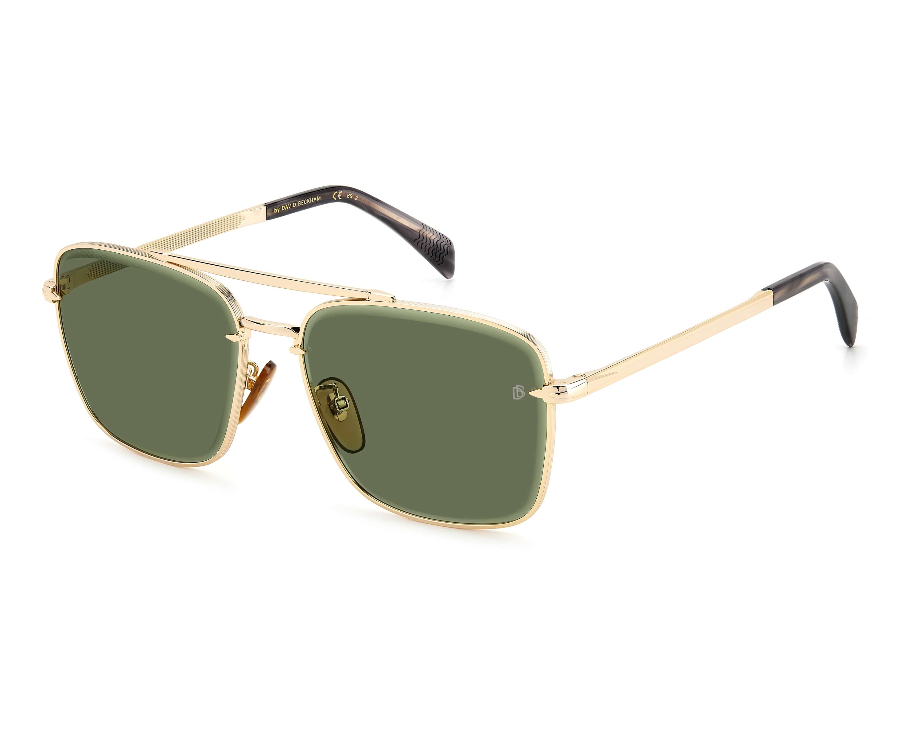 David Beckham DB-7093-G-S J5G-QT 60-17 gold grau vista de perfil