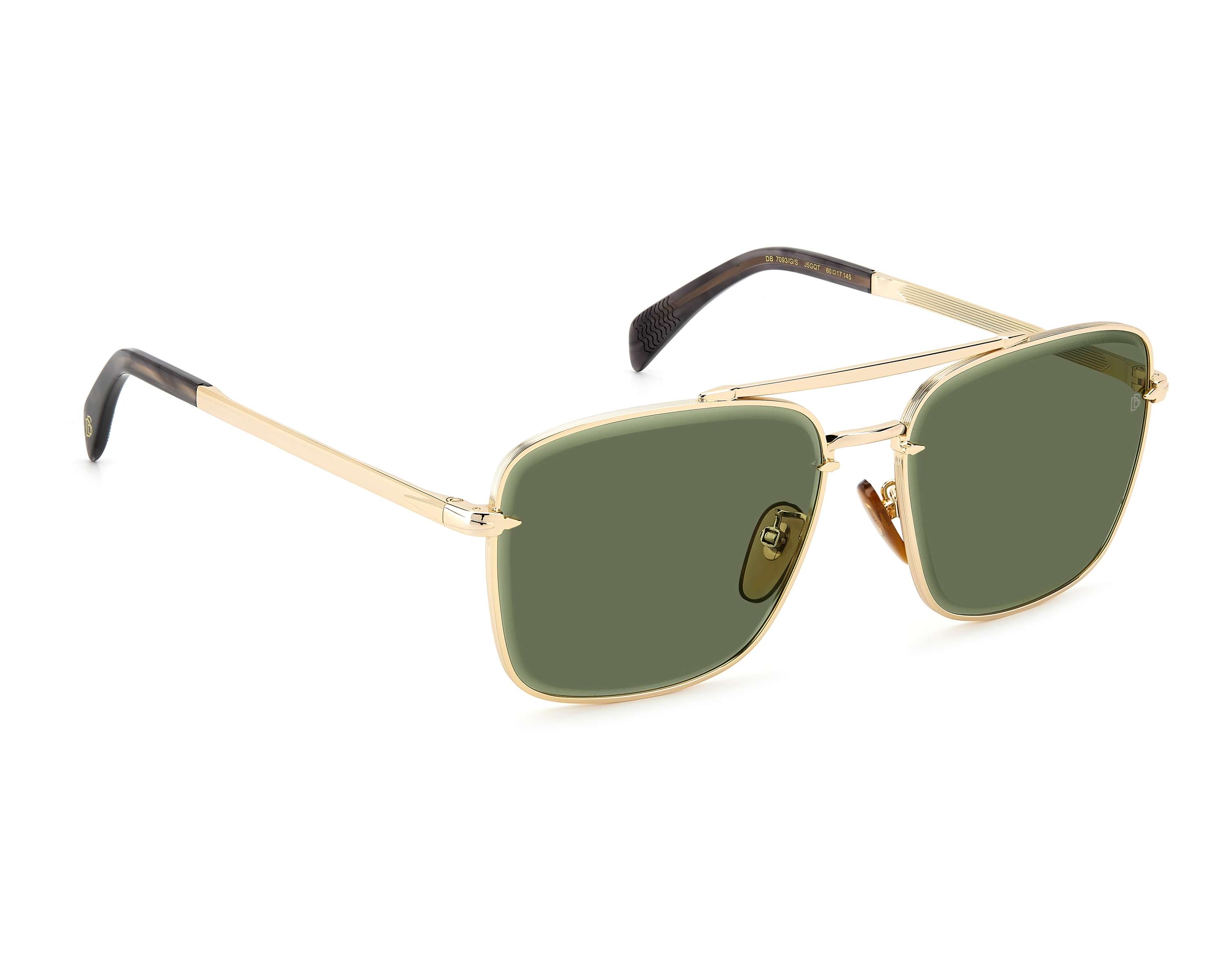 David Beckham DB-7093-G-S J5G-QT 60-17 gold grau vista de frente