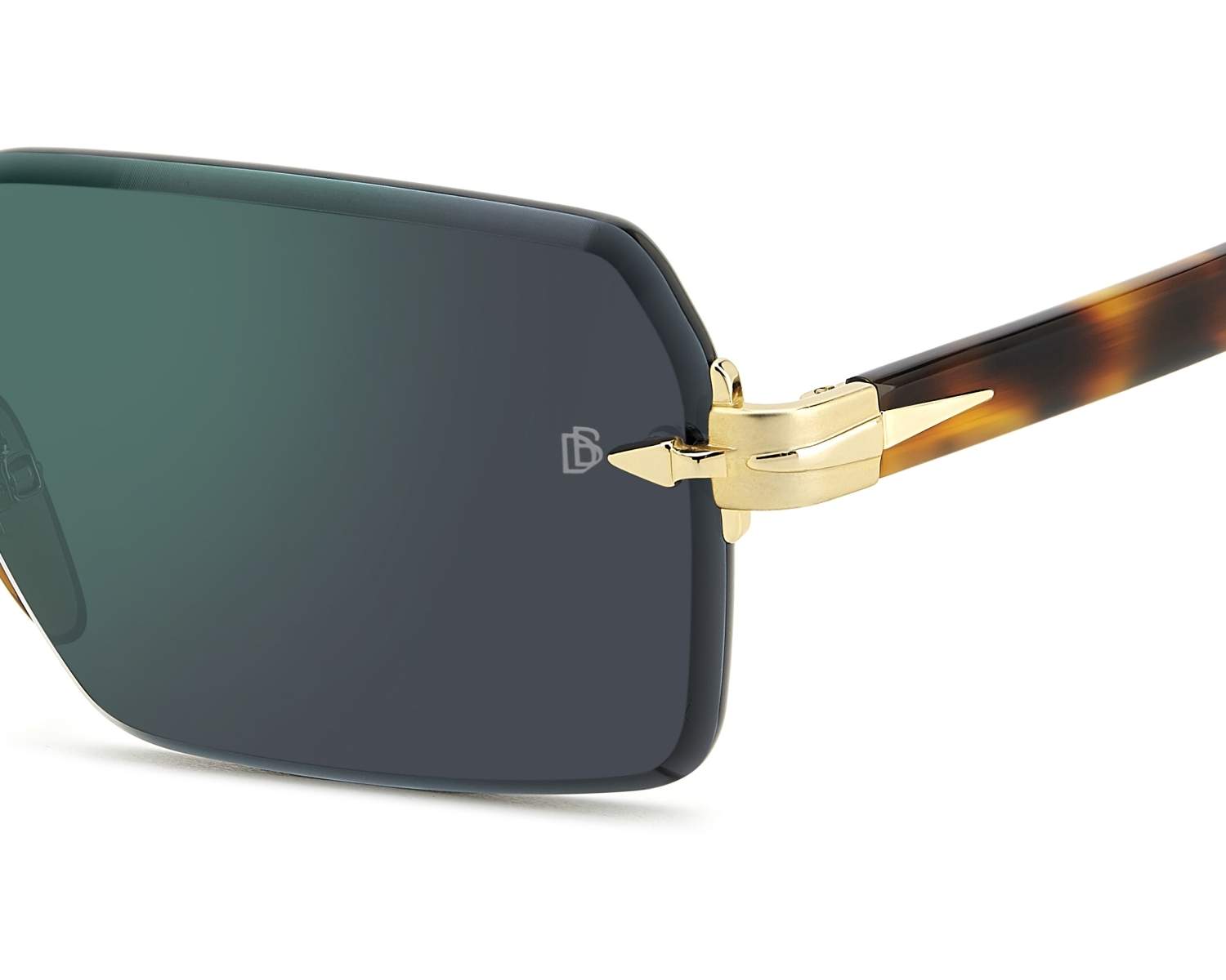 David Beckham DB-7109-S 06JMT 56-20 Oro Havana Vista de 360 grados 4