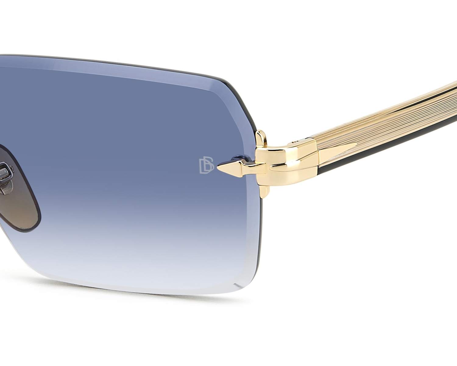 David Beckham DB-7109-S RHL08 56-20 Oro Negro Vista de 360 grados 4
