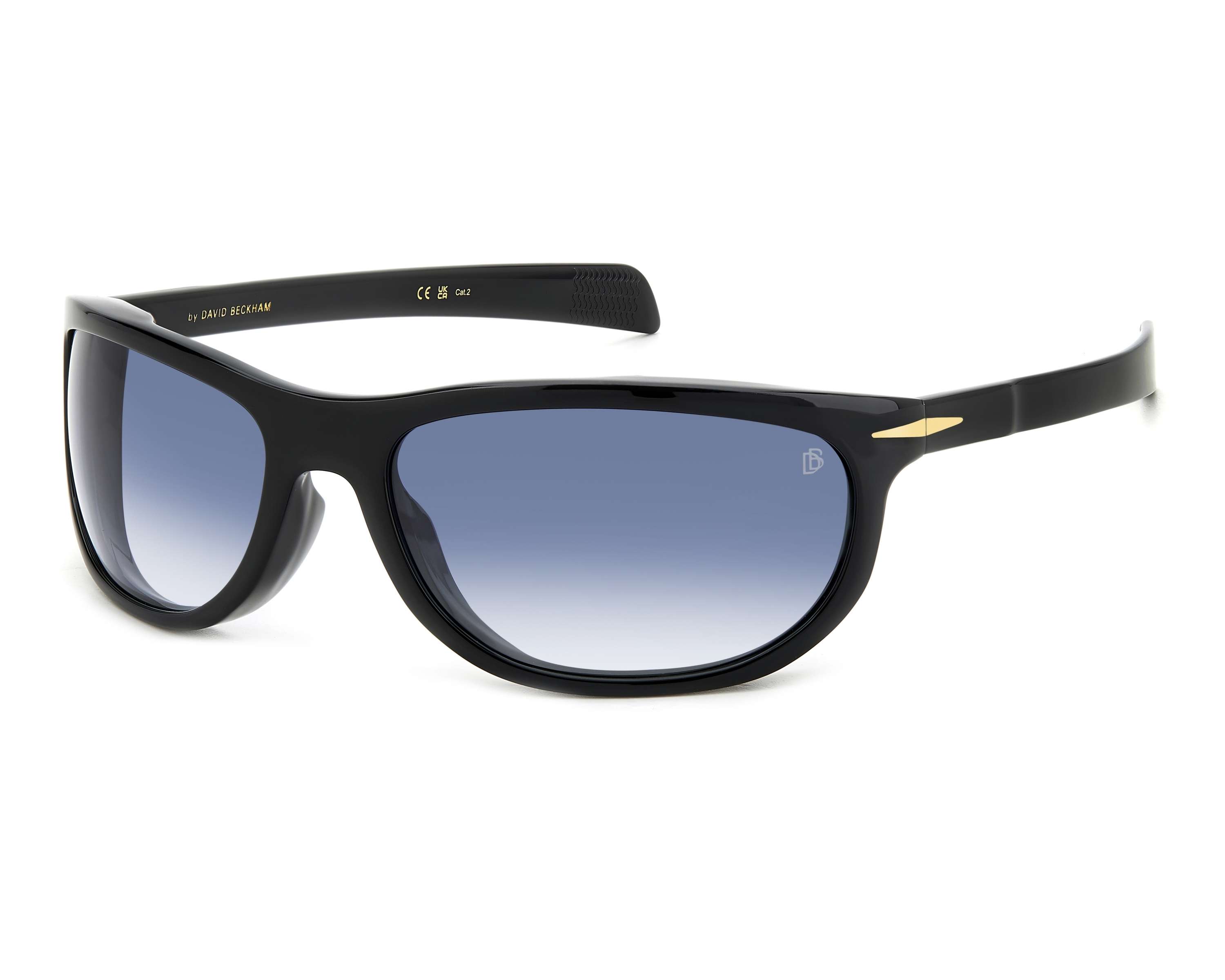David Beckham DB-7117-S 807/08 64-18 Negra  Vista de 360 grados 1