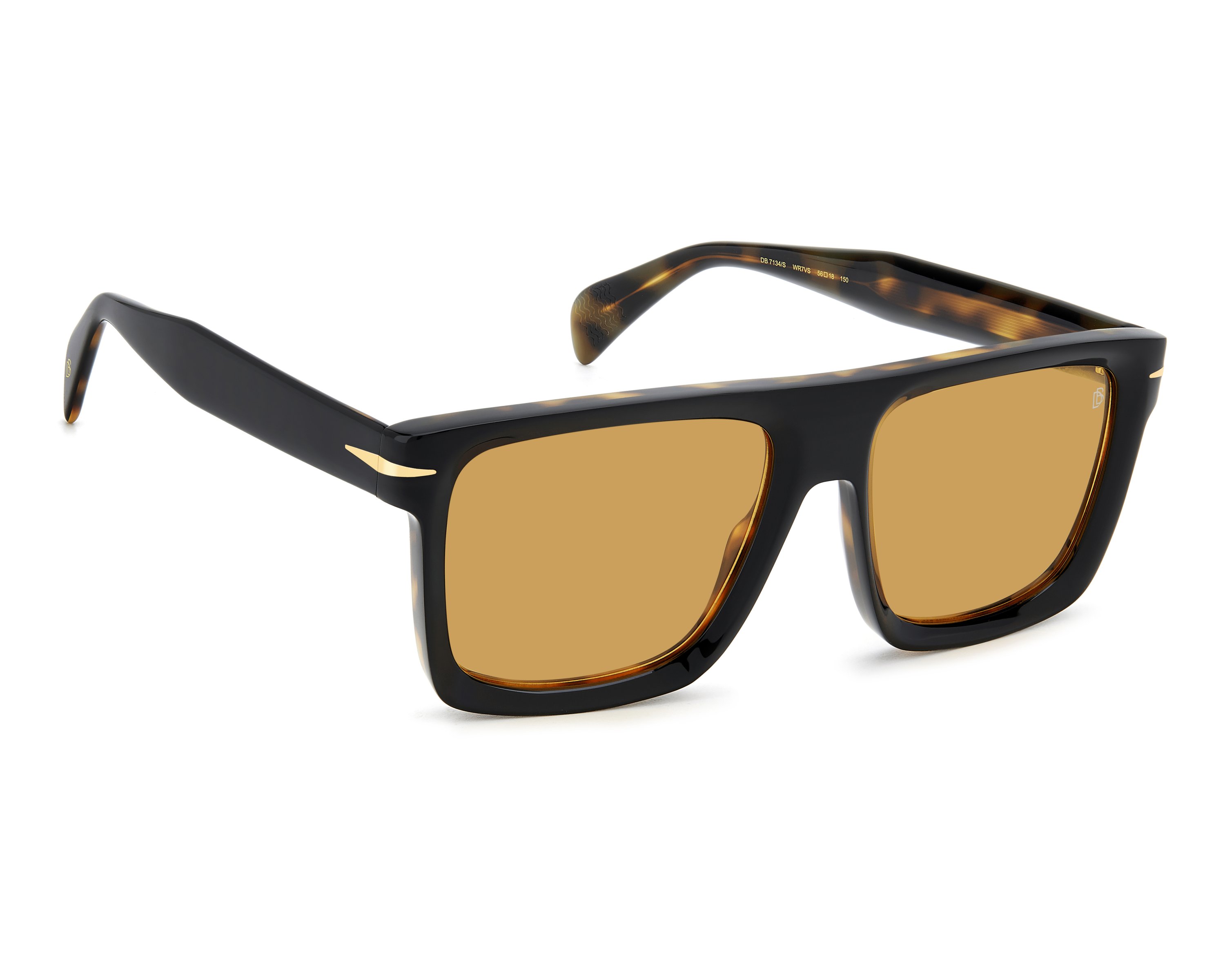 David Beckham DB-7134-S WR7/VS 56-18 Black Havana Vista de 360 grados 2